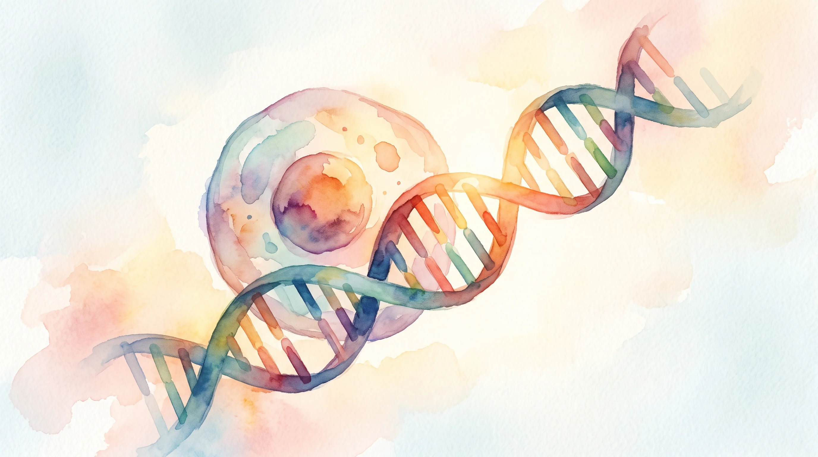Digital illustration for article section "Partnerships and the Competitive Landscape" in "Codebreaker Labs raises $4.5M to map genetic variants at scale" - A minimal and elegant conceptual illustration representing a biotechnology partnership, featuring a ...