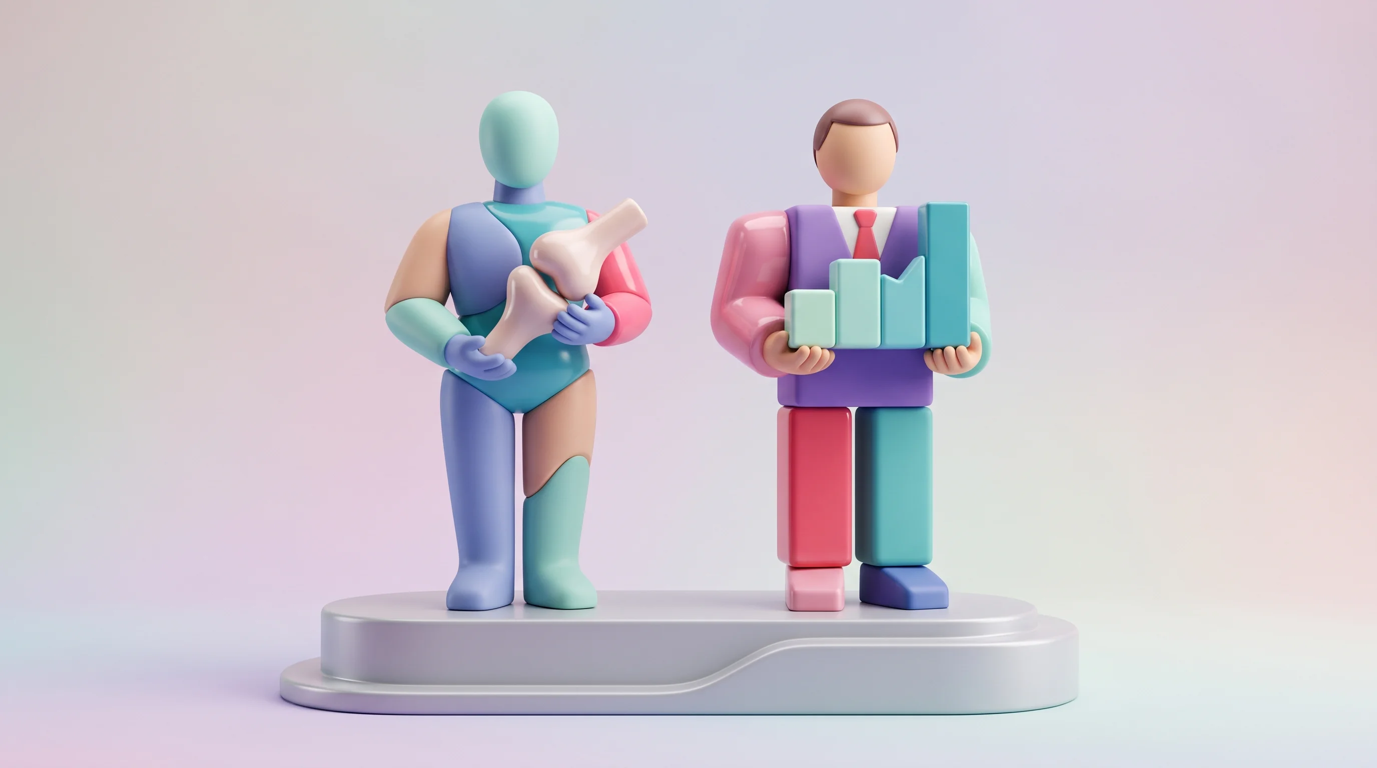 Digital illustration for article section "Founder Credentials and Accelerator Backing" in "Redefine Surgery raises $10M to scale AI surgical training" - A minimalist and modern conceptual image representing founder credentials and accelerator backing, s...
