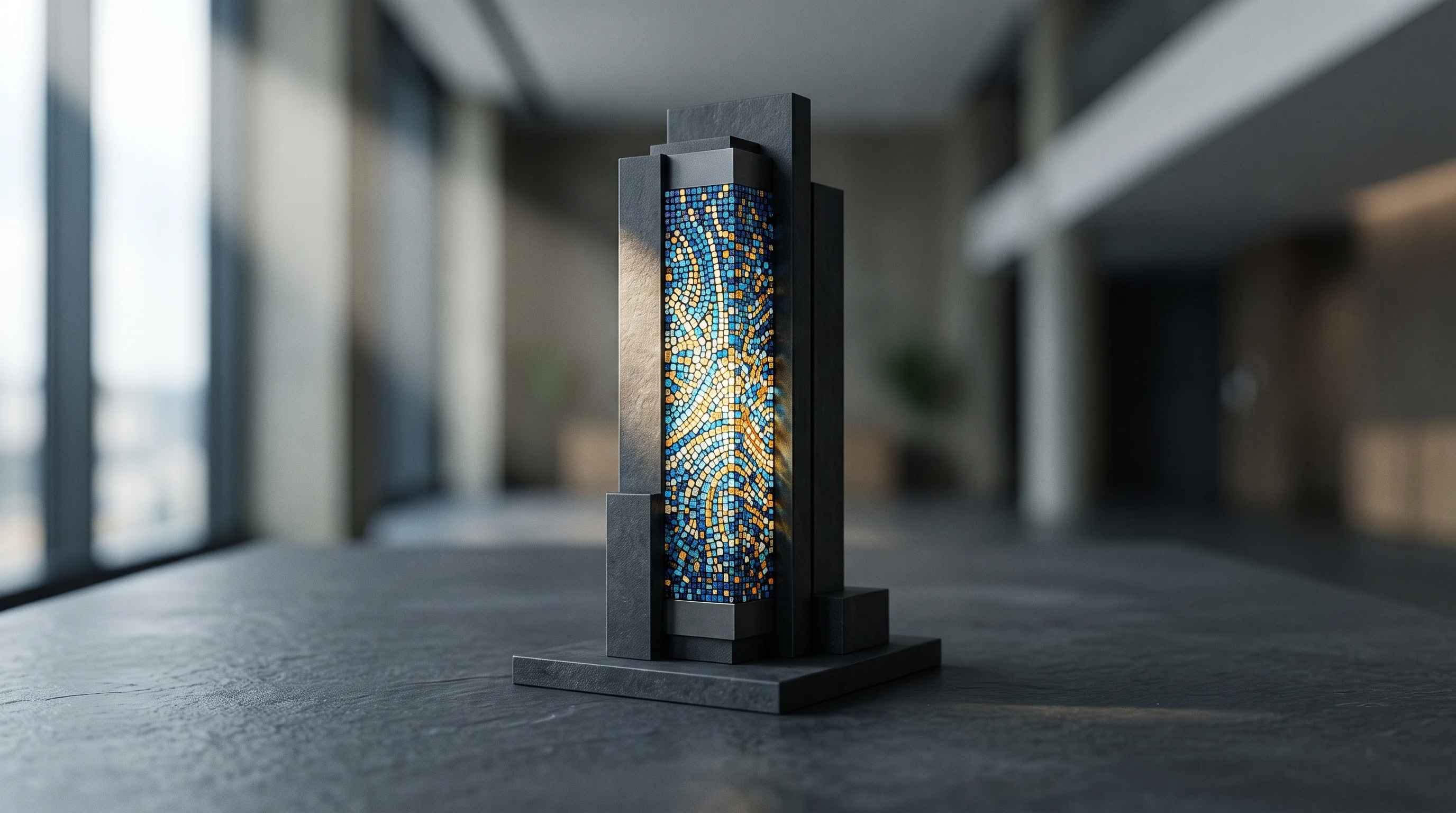 Digital illustration for article section "Content Section 5" in "Trebellar raises $18M to build AI for corporate real estate" - A conceptual, minimalist representation of corporate real estate decisions featuring a single, styli...