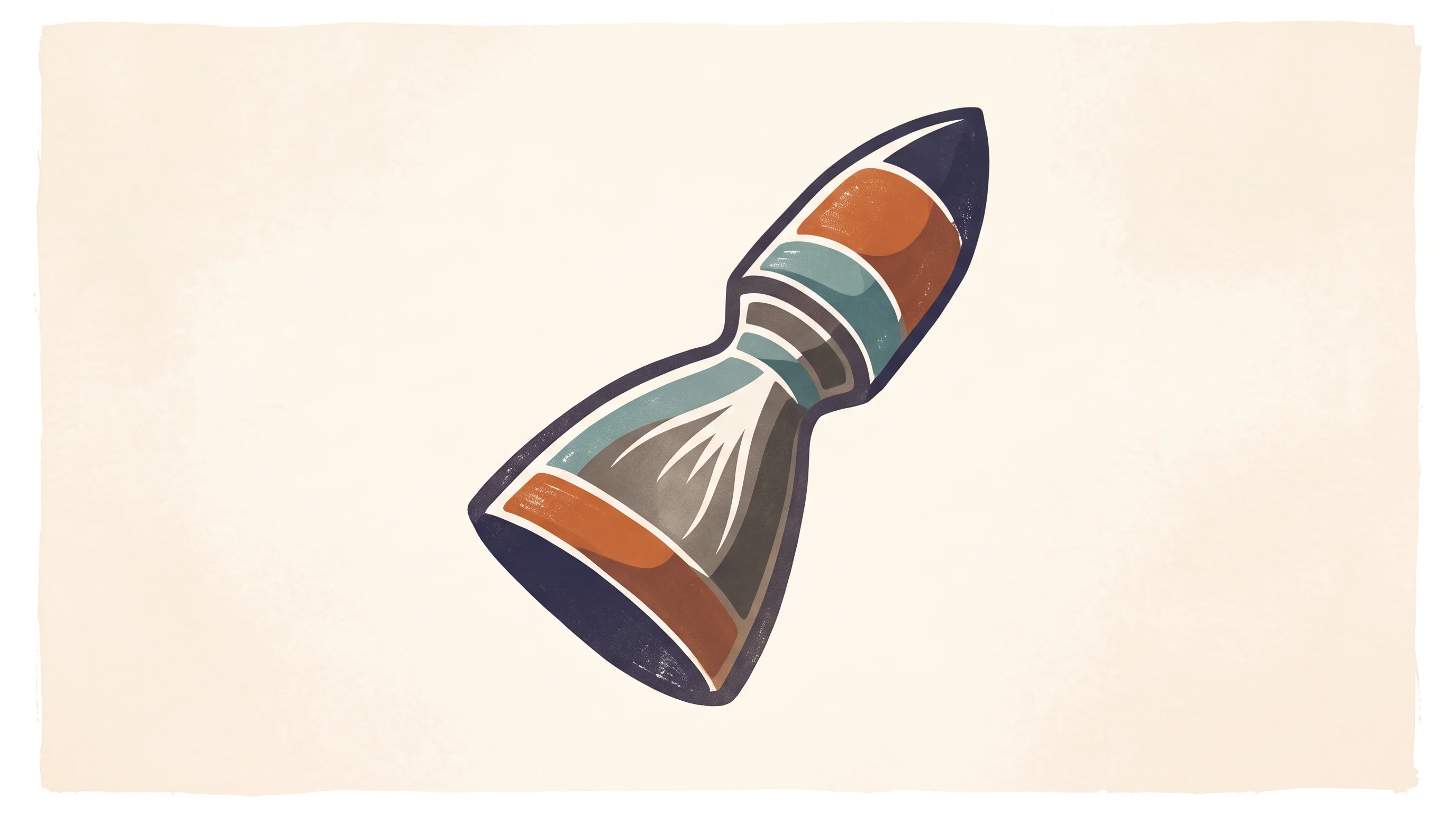 Digital illustration for article section "Content Section 3" in "Hathor Rockets secures IIT Madras backing for rocket engines" - A minimalist, hand-drawn illustration of a stylized rocket engine nozzle, representing advanced aero...