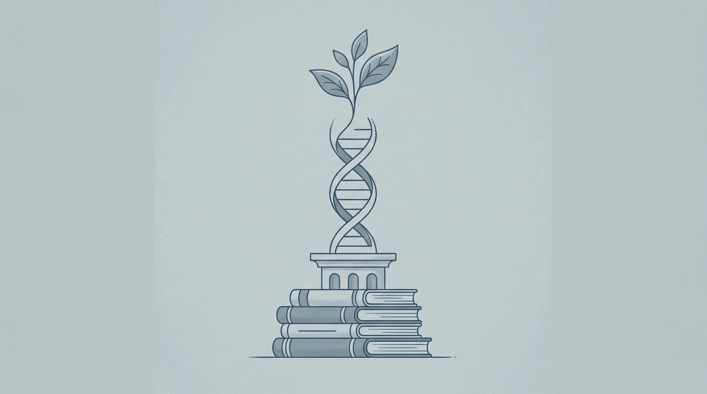 Digital illustration for article section "Italy's first EXTEND spinout" in "AptaDir raises $1.6M pre-seed for RNA cancer therapeutics" - A conceptual and minimalist neo-vintage illustration representing the birth of a new biotech spinout...