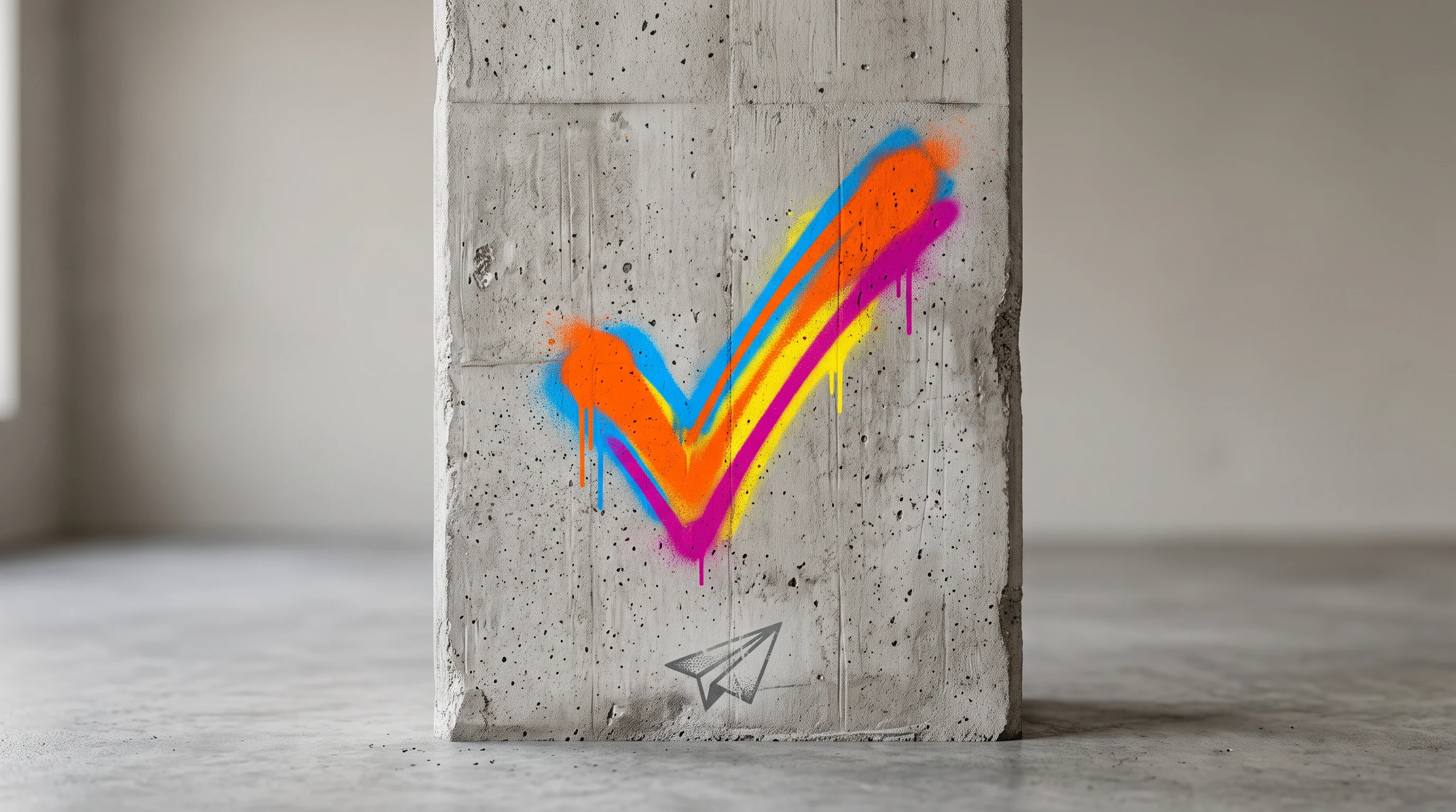 Digital illustration for article section "Why Creaegis Wrote the Check" in "Ema raises $77M to replace enterprise software with AI agents" - A clean, minimalist composition featuring a single, massive concrete foundational pillar representin...
