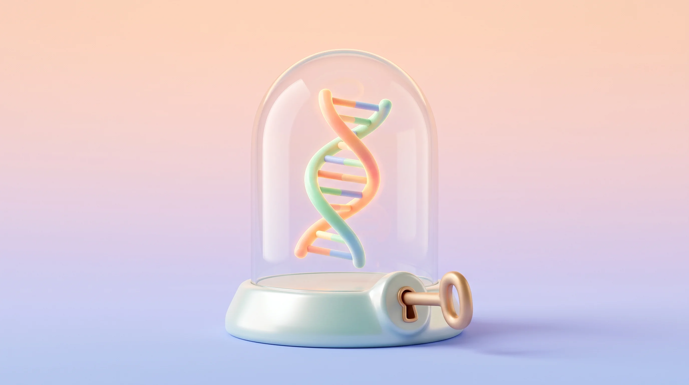 Digital illustration for article section "Content Section 6" in "Petrichor Bio launches AI wet lab platform for biology" - A conceptual, modern 3D illustration representing the unlocking of biological data through secure in...