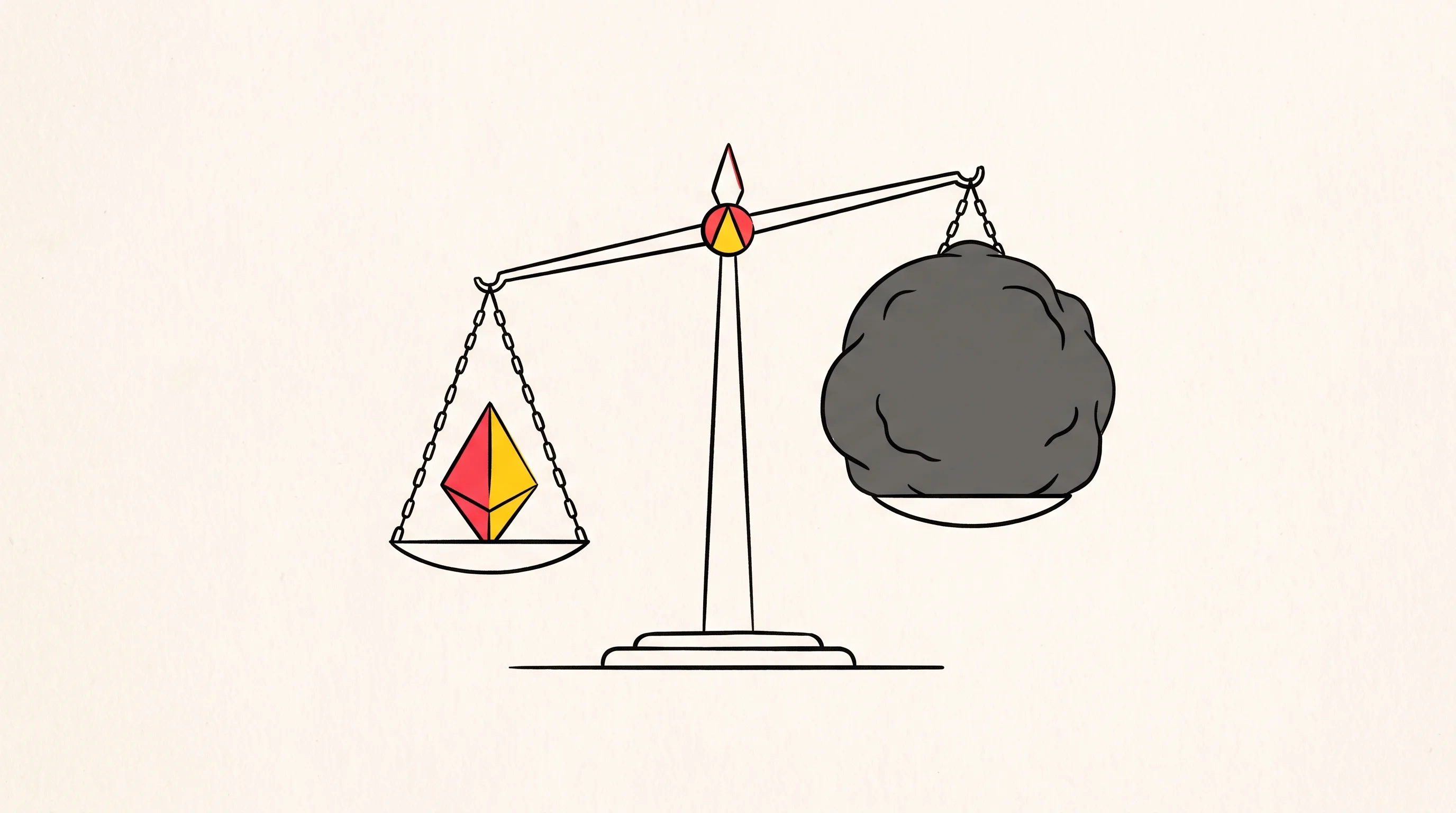 Digital illustration for article section "Content Section 2" in "Kuron launches AI GTM agent for end-to-end outbound sales" - A conceptual, minimalist illustration representing a strategic pricing comparison, featuring a simpl...