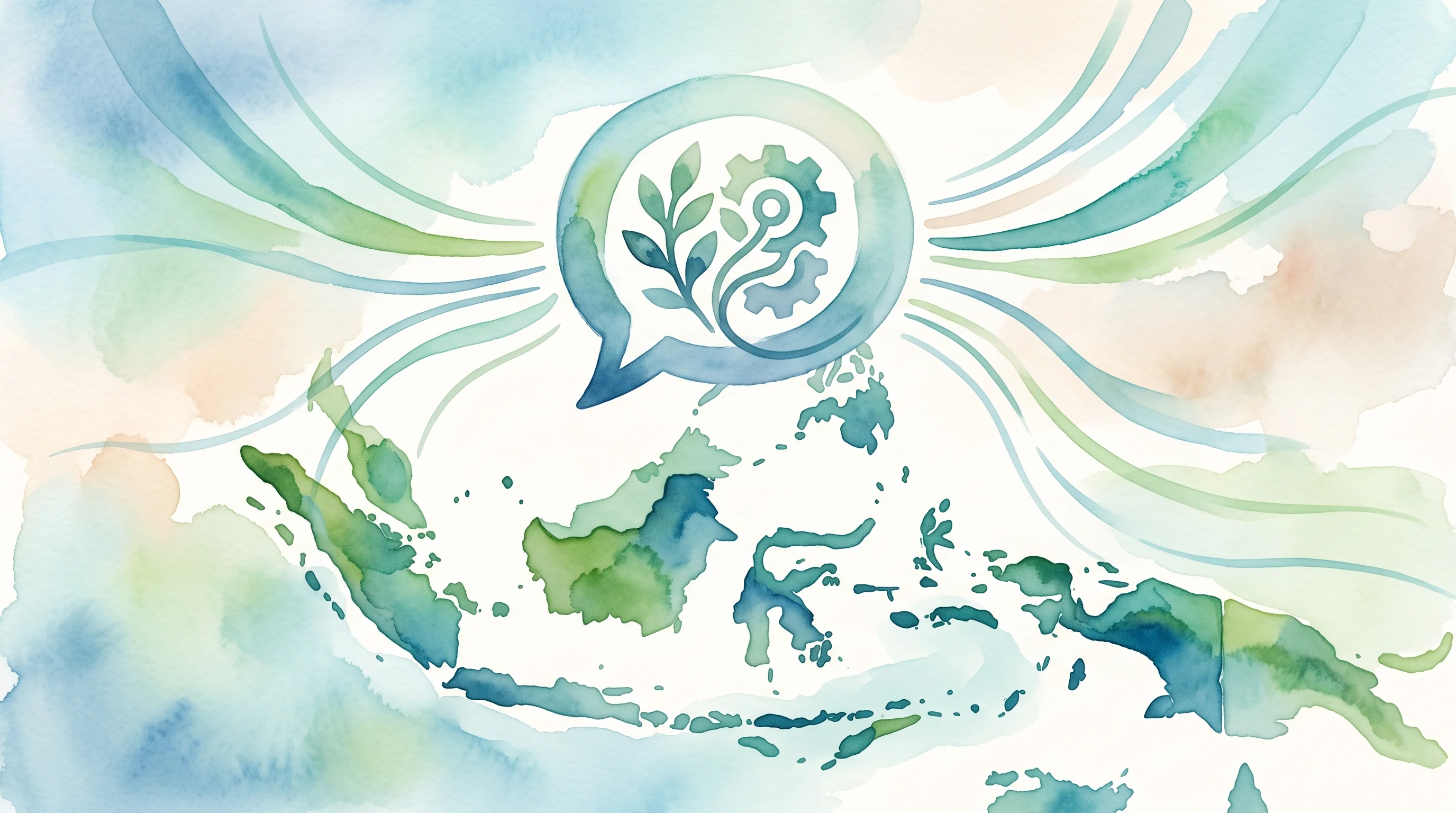 Digital illustration for article section "Content Section 2" in "OneByZero raises $20M to embed AI engineers in enterprises" - A minimalist and conceptual representation of automated telecom customer service in Southeast Asia, ...