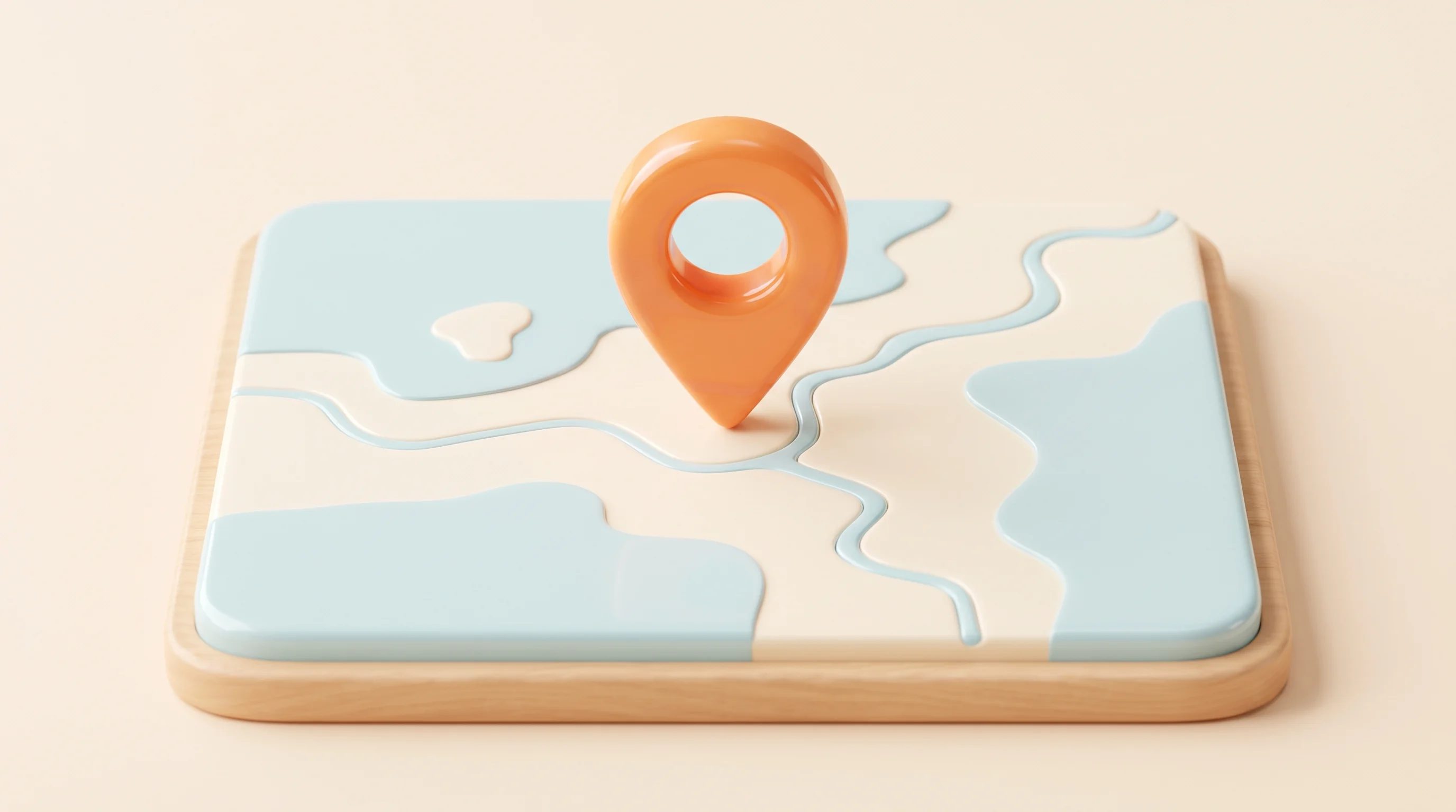 Digital illustration for article section "Content Section 2" in "MetisJean raises $3M to launch sovereign AI OS for UAE firms" - A clean, minimalist 3D cartoon miniature model of a stylized geographic map with a single, oversized...