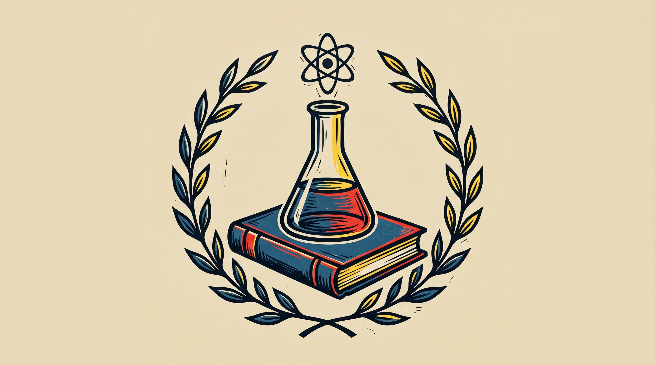 Digital illustration for article section "Content Section 2" in "Skopos Bio raises $8.3M for radiopharmaceutical cancer therapy" - A conceptual still life representing top recognition in nuclear medicine research, featuring a styli...
