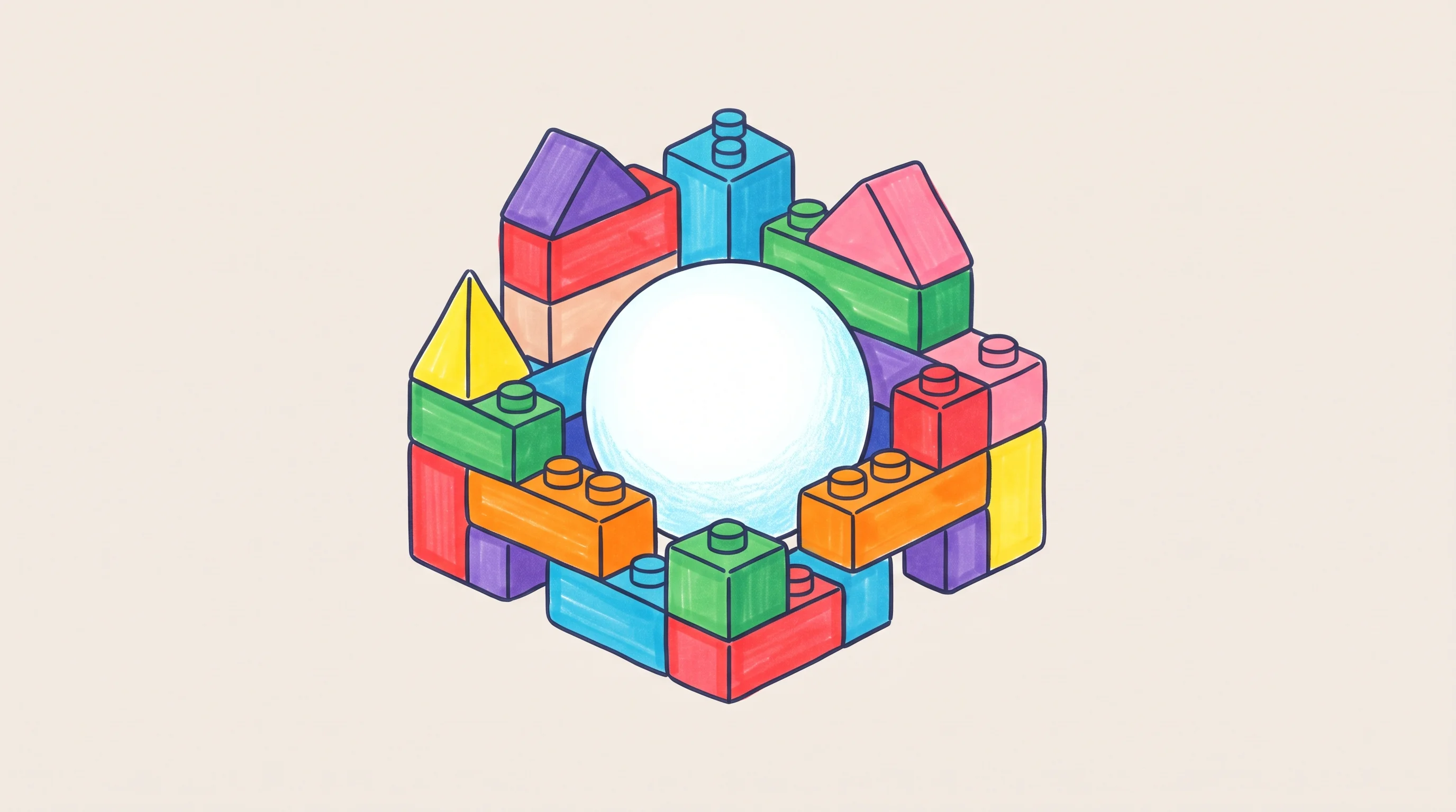 Digital illustration for article section "Content Section 3" in "TensorX raises $10M to build privacy-native AI for Europe" - A conceptual illustration symbolizing progressive businesses building AI applications and maintainin...