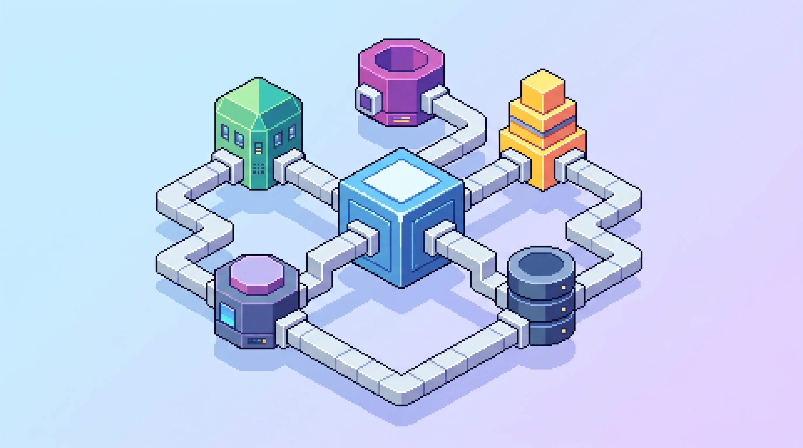 Digital illustration for article section "Deployment Options and Enterprise Integrations" in "Antigen launches AI agent that hacks and patches systems" - A clean, minimalist conceptual illustration of enterprise software deployment and integration, featu...
