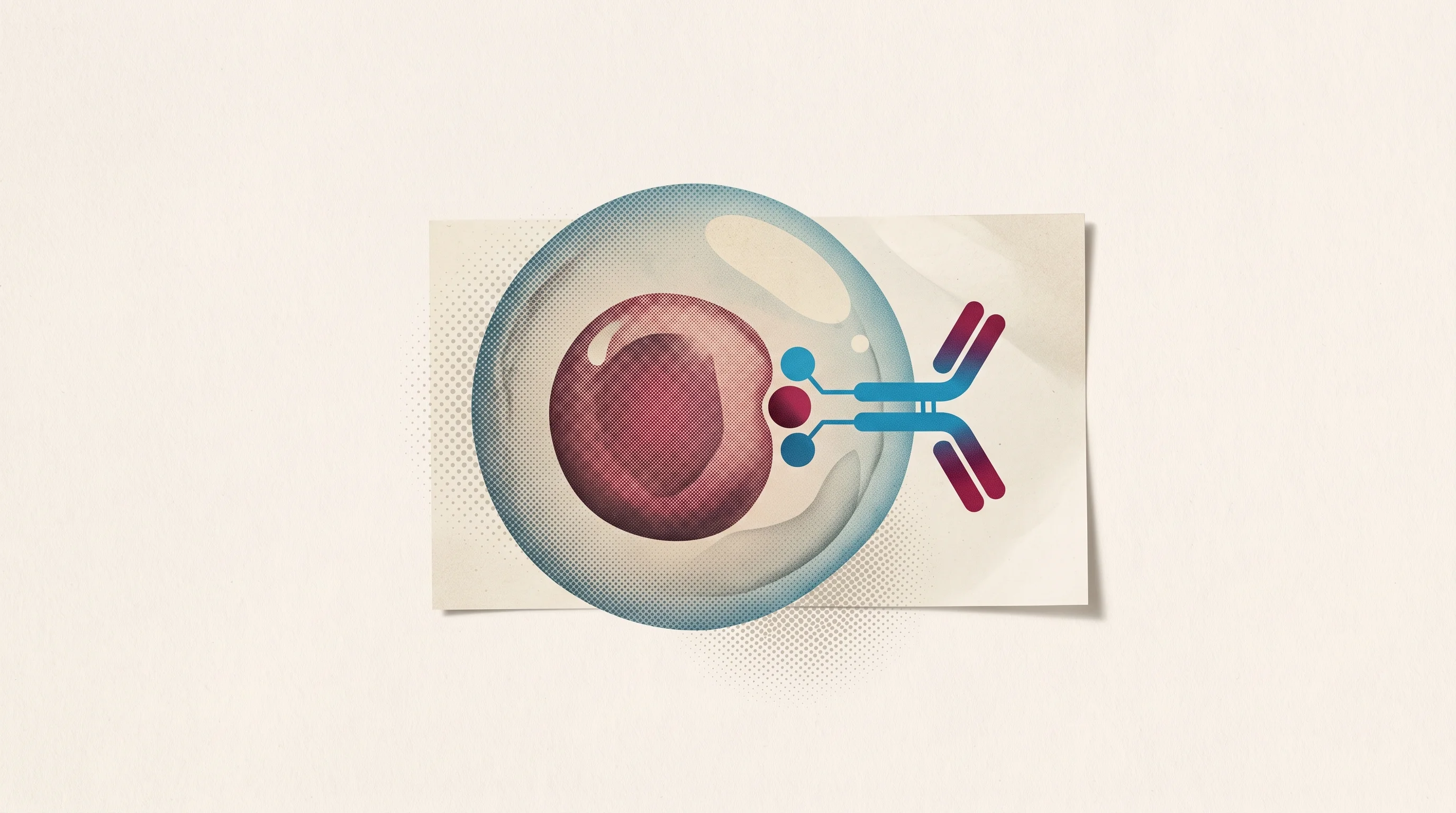 Digital illustration for article section "Content Section 2" in "Asgard Therapeutics raises $33M for in vivo cancer therapy" - A conceptual and minimalist illustration representing the cutting-edge science of in vivo cell thera...