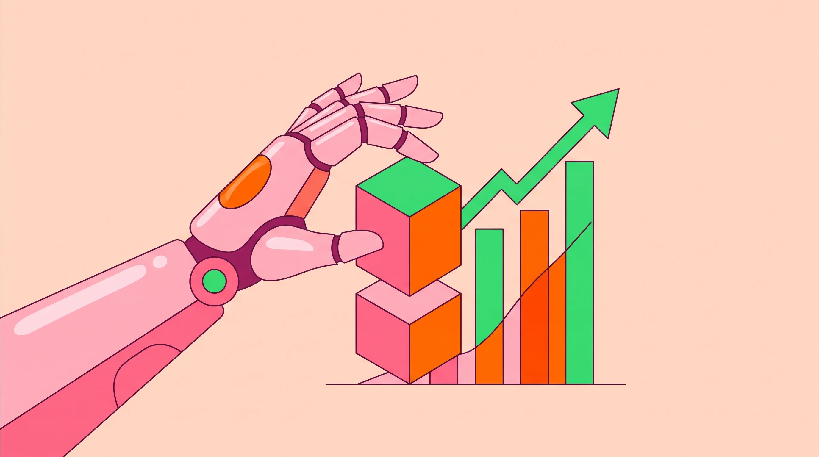 Digital illustration for article section "Content Section 5" in "Mecka AI raises $60M to power humanoid robot training" - A modern, minimalist flat vector style illustration representing startup funding in the robot traini...