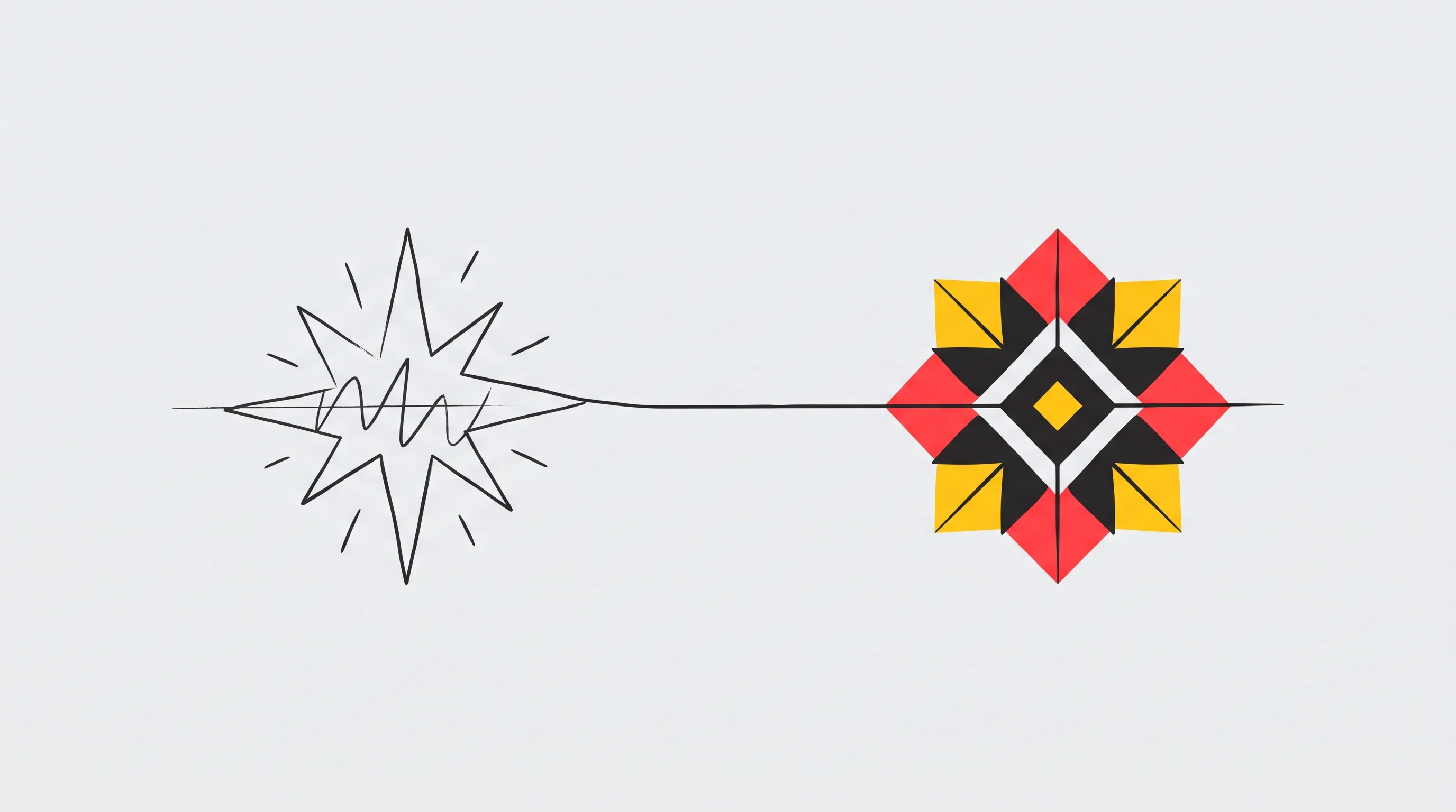 Digital illustration for article section "Content Section 4" in "Voyager launches AI harness for video production tools" - A conceptual, minimalist illustration representing the seamless creative journey from an initial ide...