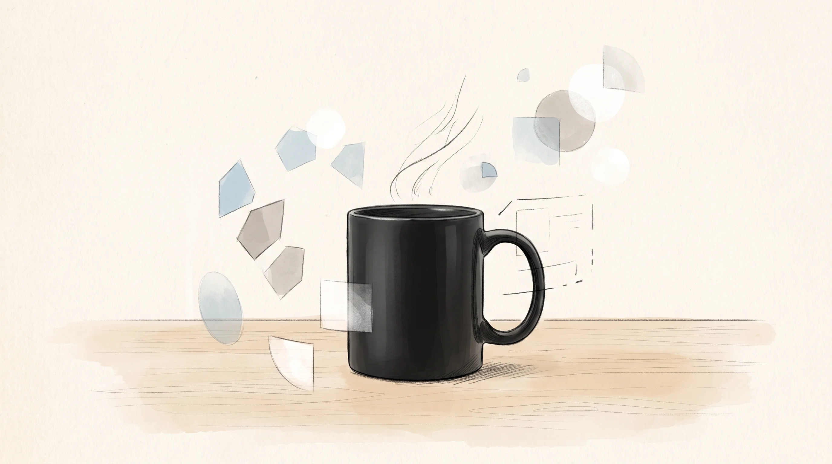 Digital illustration for article section "Content Section 3" in "Aina raises $5.5M to build AI-native hardware interfaces" - A conceptual illustration representing context-aware computing and the concept of a disappearing int...