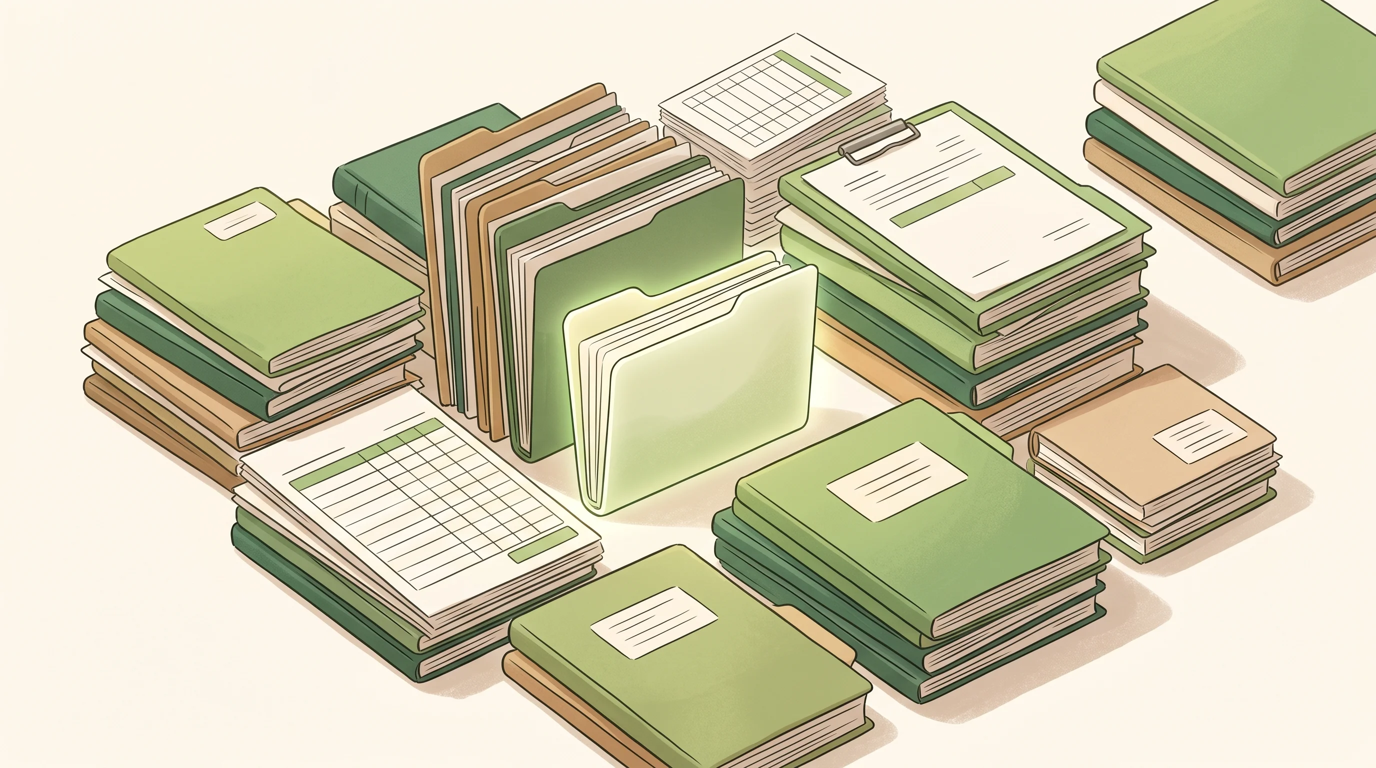 Digital illustration for article section "Content Section 3" in "ActionAI raises $10M to make enterprise AI audit-ready" - A serene, minimalist Japanese-inspired illustration of a beautifully organized workspace representin...