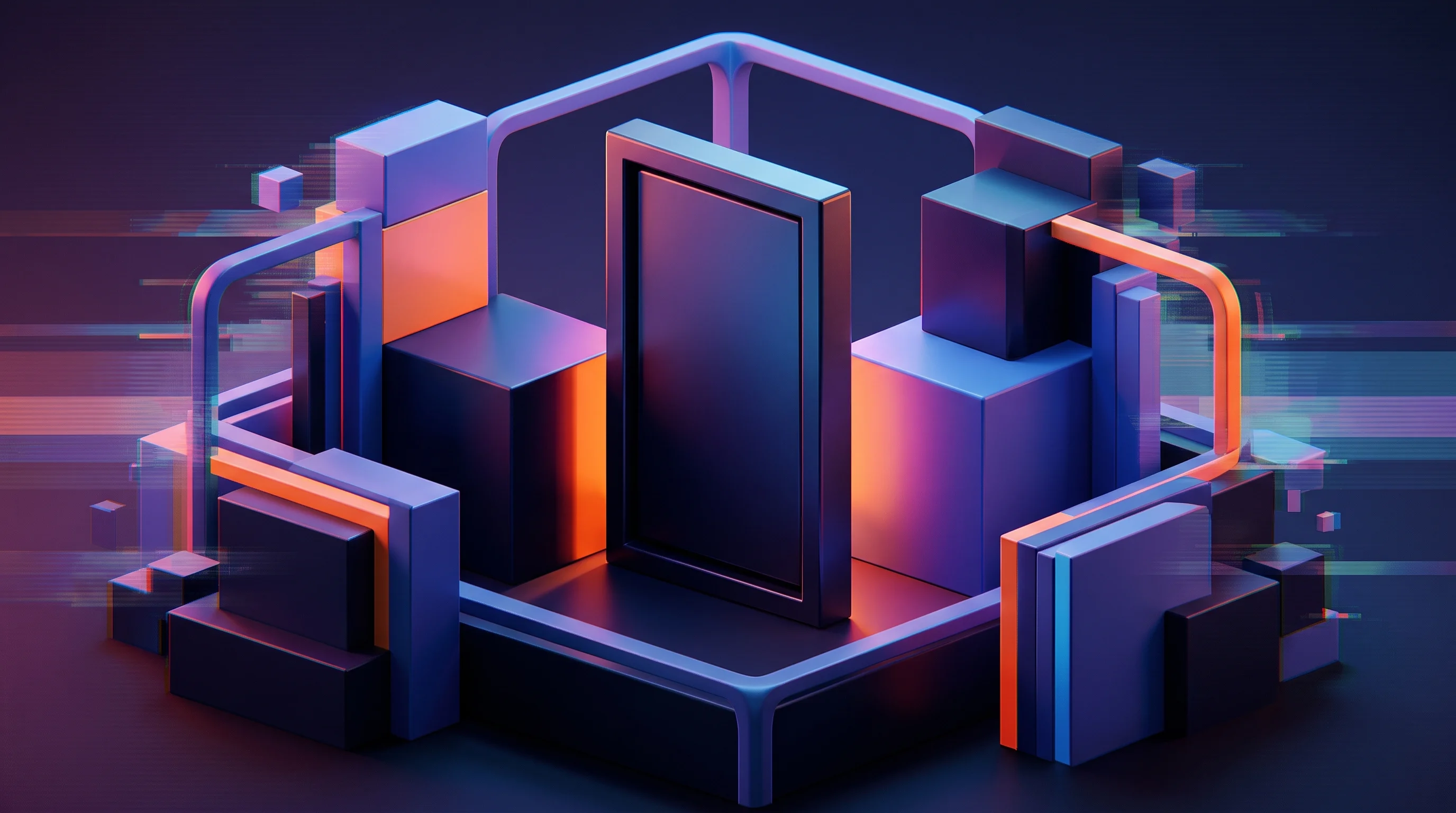 Digital illustration for article section "Content Section 2" in "CodeLogic deploys agentic AI to automate technical debt fixes" - A minimalist, conceptual visualization of a competitive landscape solidifying, represented by clean,...