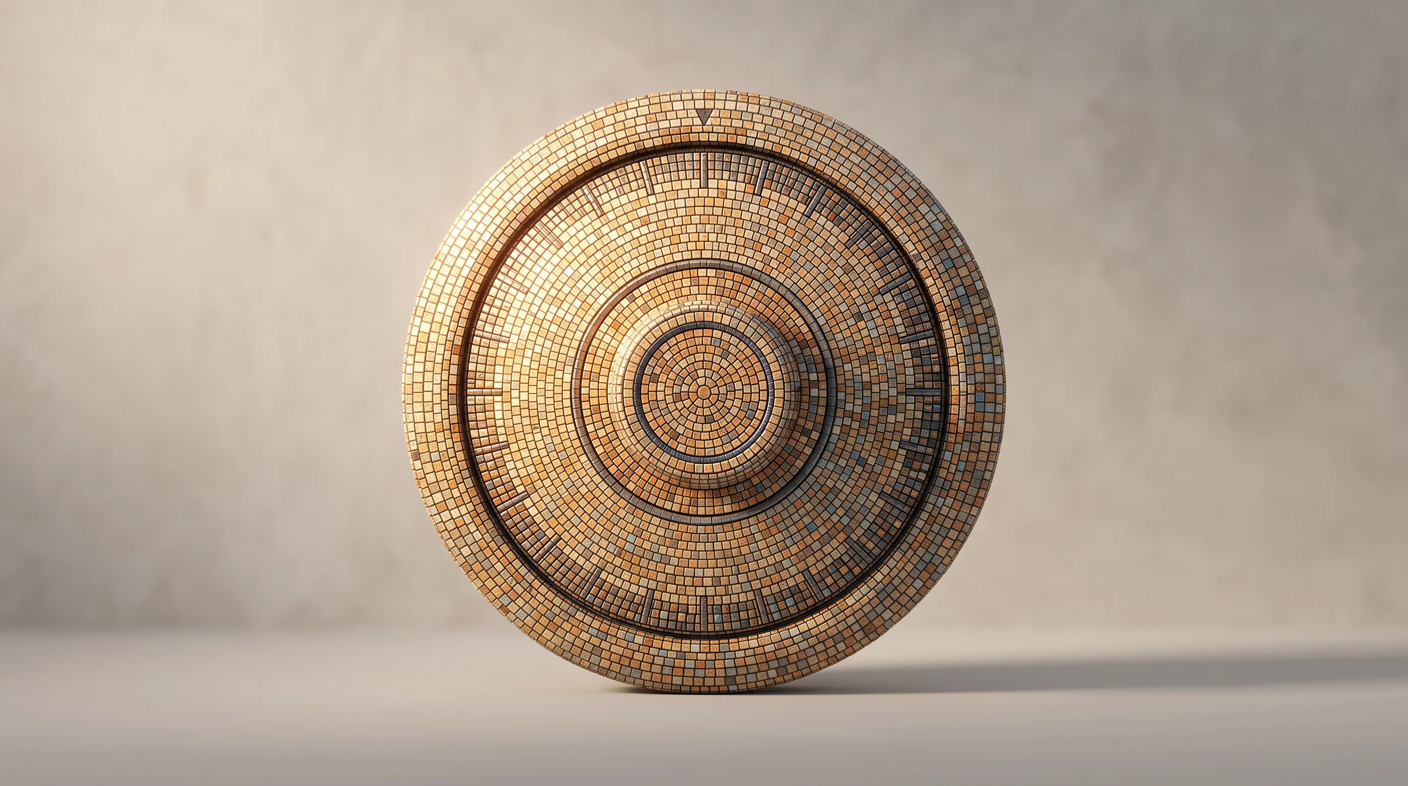 Digital illustration for article section "Content Section 3" in "Desible.ai raises $3.8M to automate BFSI workflows with AI" - A single, precision-engineered financial vault dial symbolizing secure, specialized solutions for re...