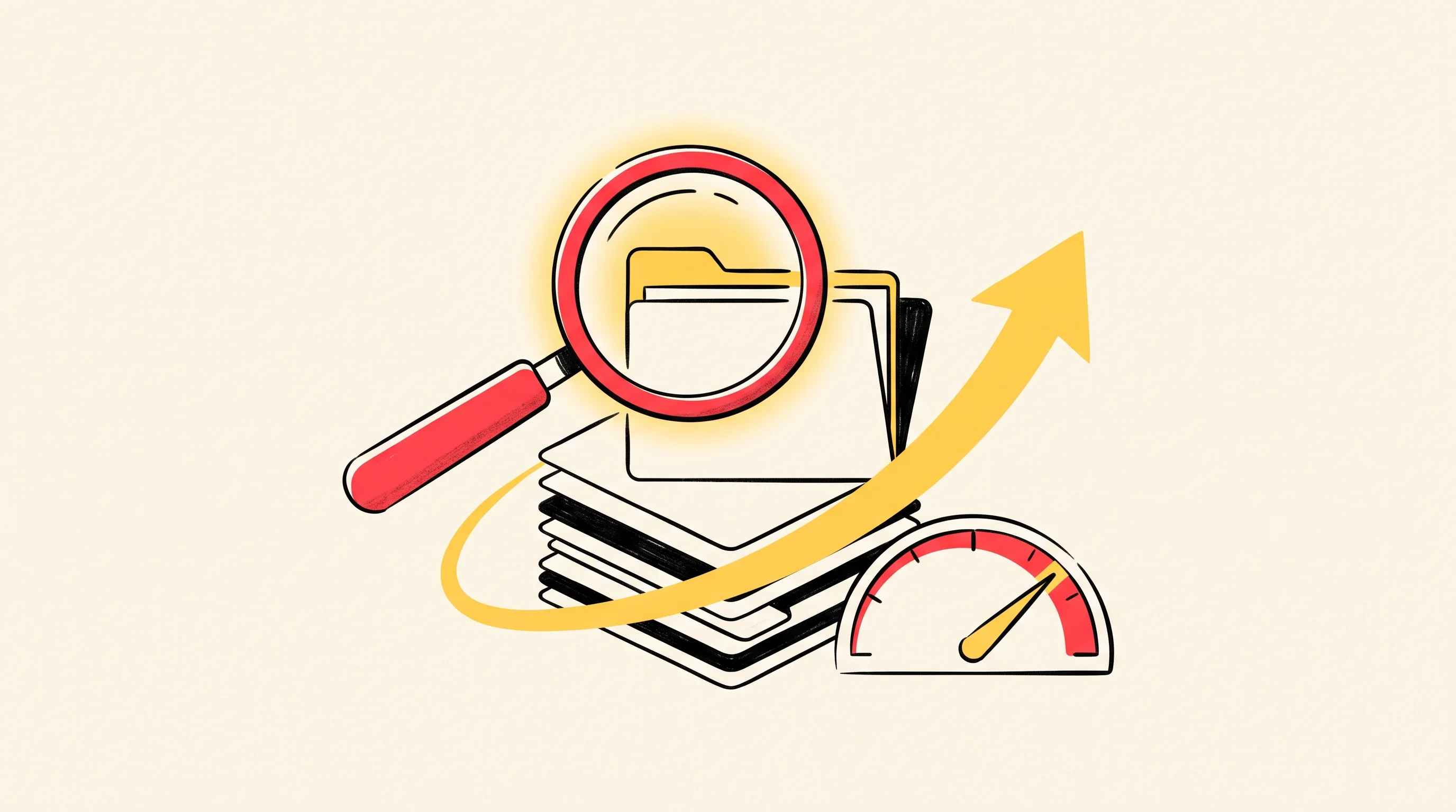 Digital illustration for article section "Content Section 3" in "CedarDB raises $5.9M for PostgreSQL-compatible HTAP database" - A minimalist, conceptual illustration representing database query optimization and monitoring, featu...