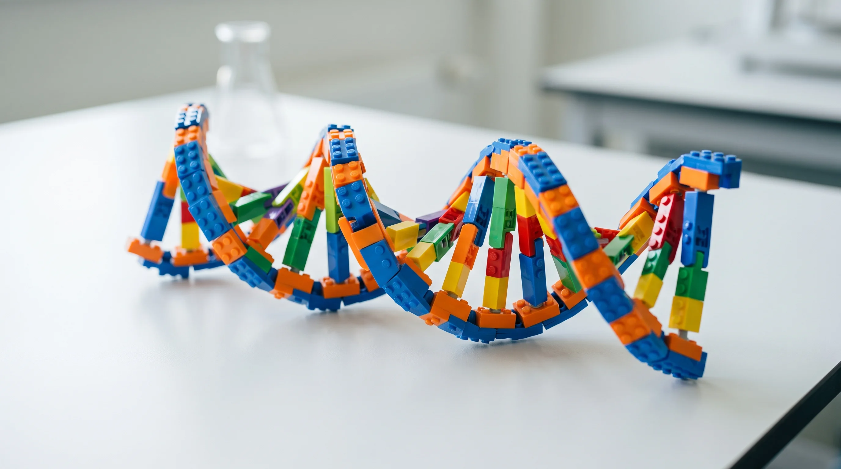 Digital illustration for article section "Content Section 2" in "SWAN Genomics raises $6M to democratize DNA sequencing" - A conceptual macro photography shot of a single DNA double helix structure, representing a revolutio...