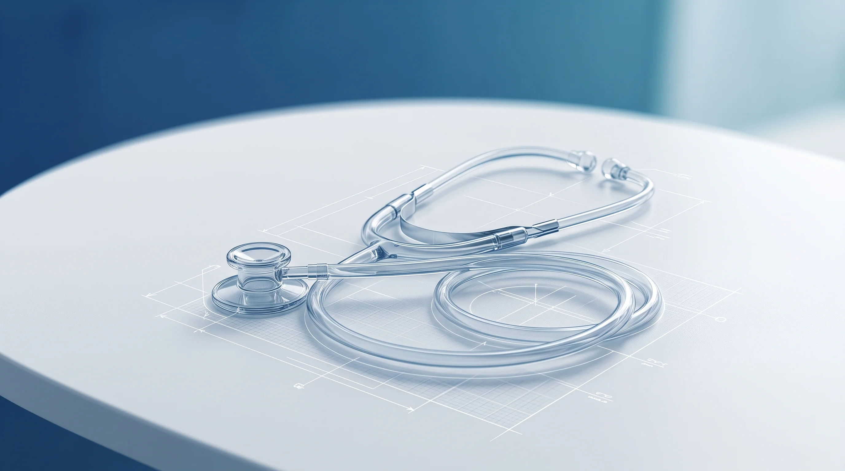 Digital illustration for article section "Content Section 4" in "Otter Health raises $8M to move beyond prior authorization" - A clean, minimalist conceptual image representing a modern healthcare platform supporting clinicians...
