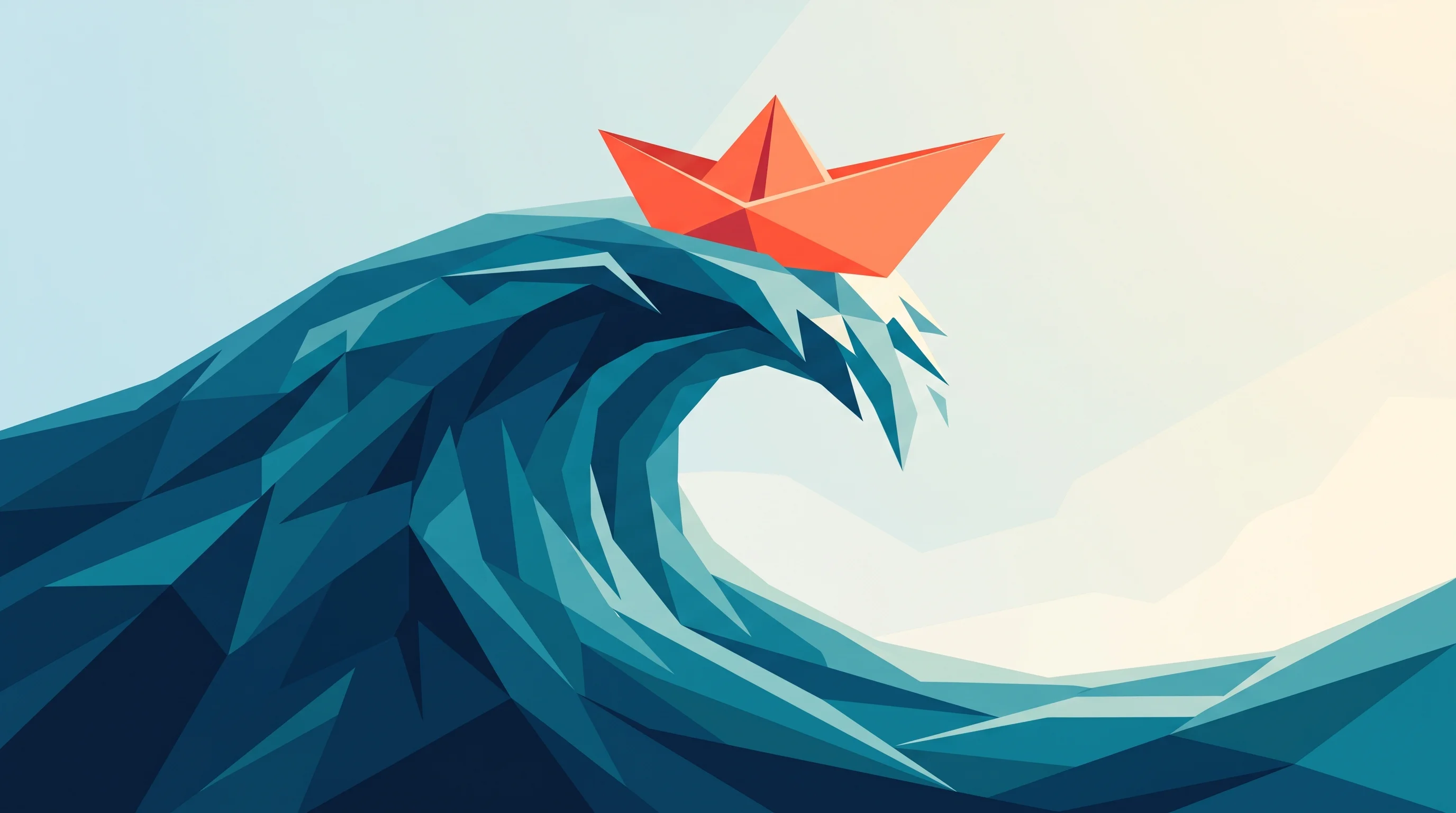Digital illustration for article section "Veteran operators chasing the agent wave" in "Grep AI launches self-improving agents that cut costs 91%" - A modern, abstract illustration representing veteran tech operators chasing the AI agent wave, featu...