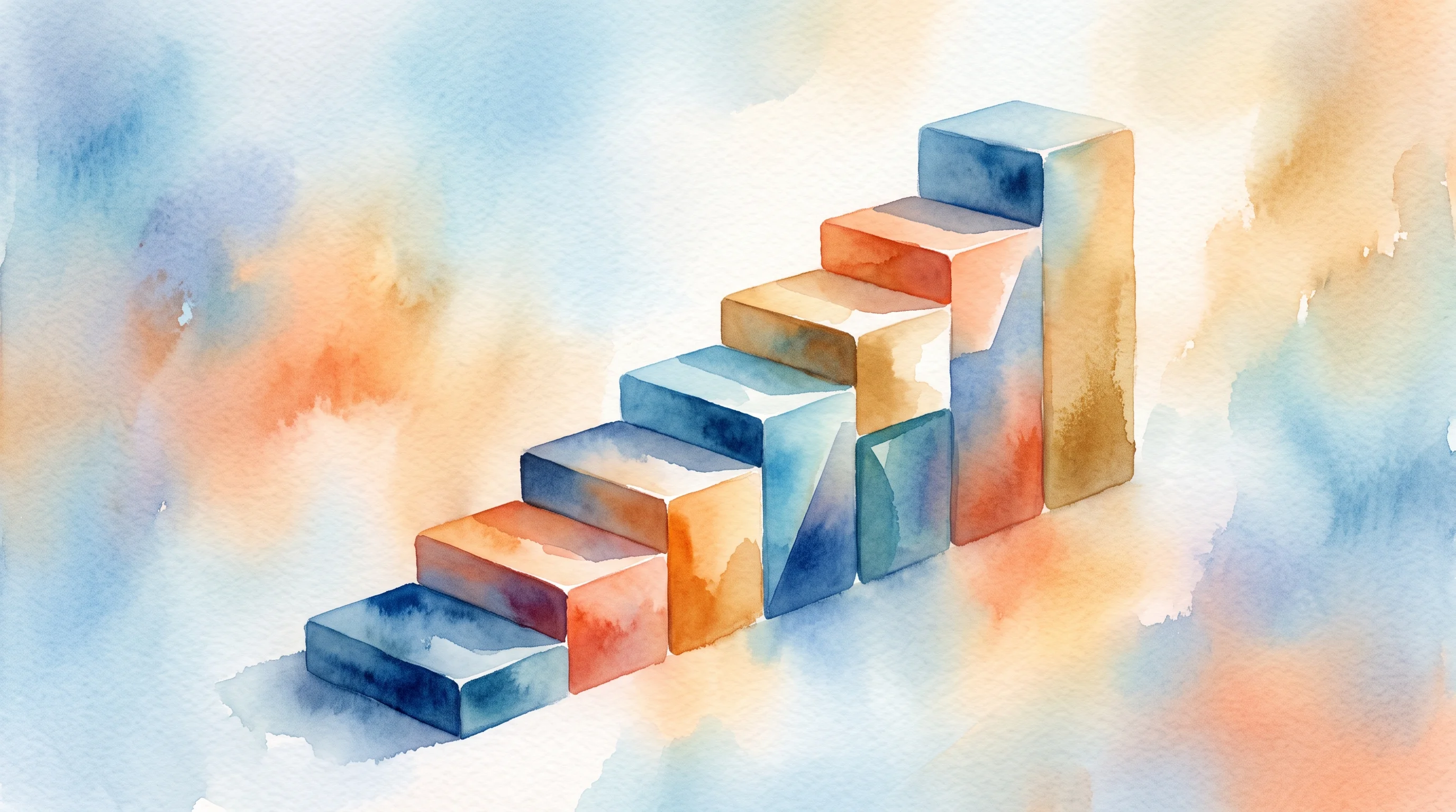 Digital illustration for article section "The Team Behind the Pitch" in "Causa Prima raises $20M to automate B2B payments with AI" - A conceptual and minimalist image symbolizing the foundational experience and strategic building beh...