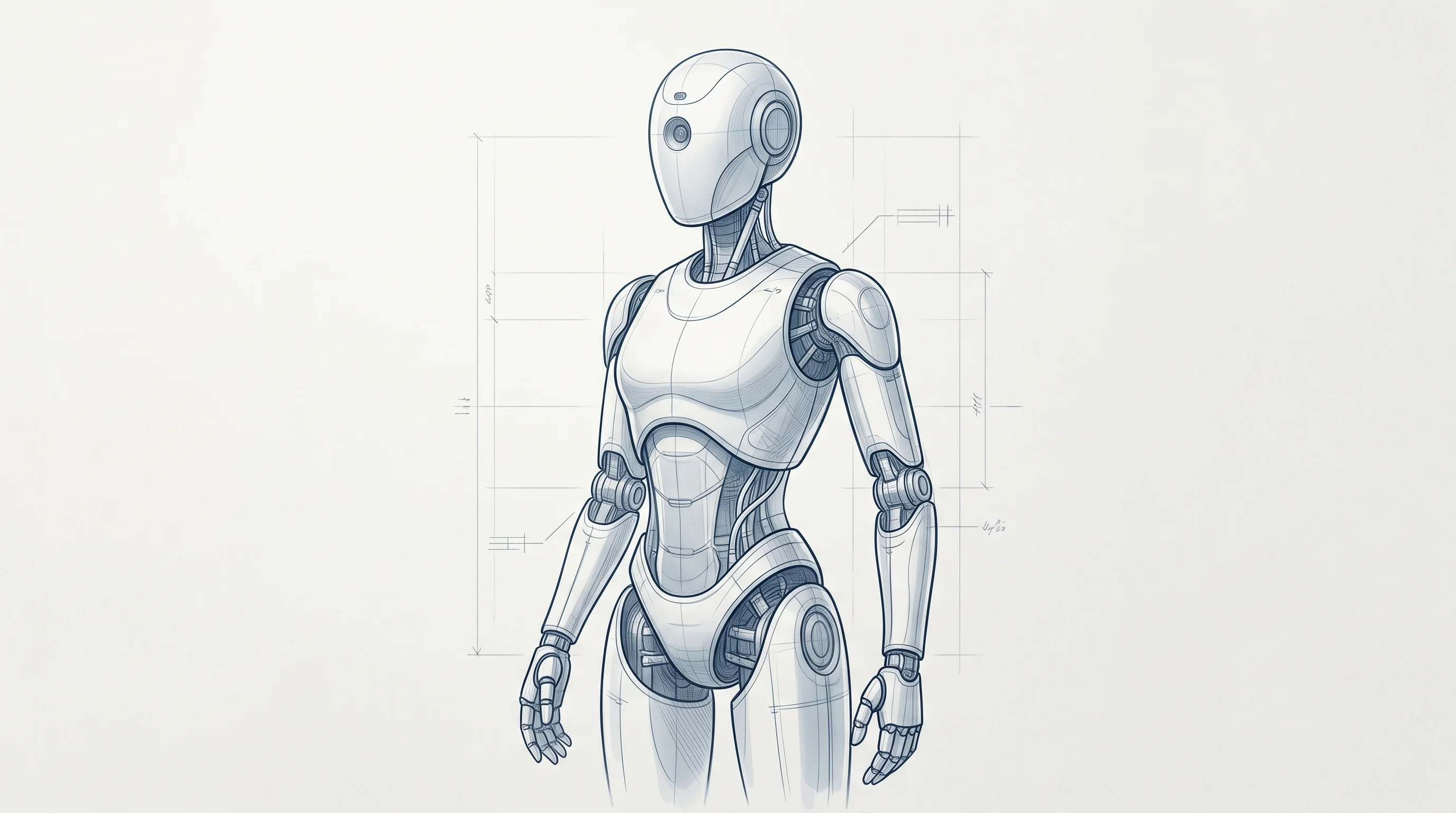 Digital illustration for article section "Content Section 4" in "RobotX AI raises $3M to build universal robot brain" - A minimalist, conceptual image of a sleek, modern consumer robot displayed centrally as a high-end p...