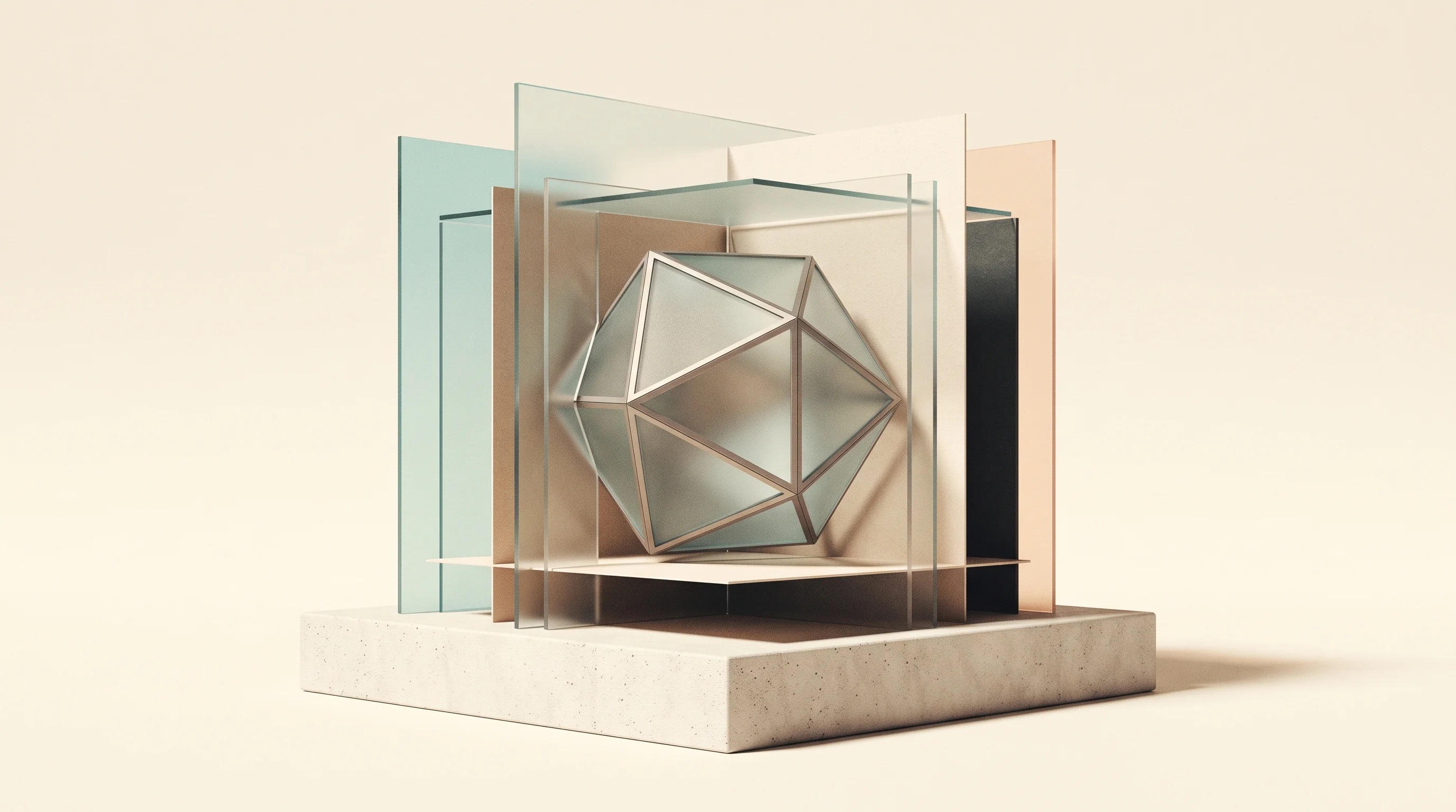 Digital illustration for article section "The Broader Field" in "Tilo launches AI-native Linux OS cutting agent costs 15x" - A minimalist, conceptual representation of layered execution containers and policy-driven software b...