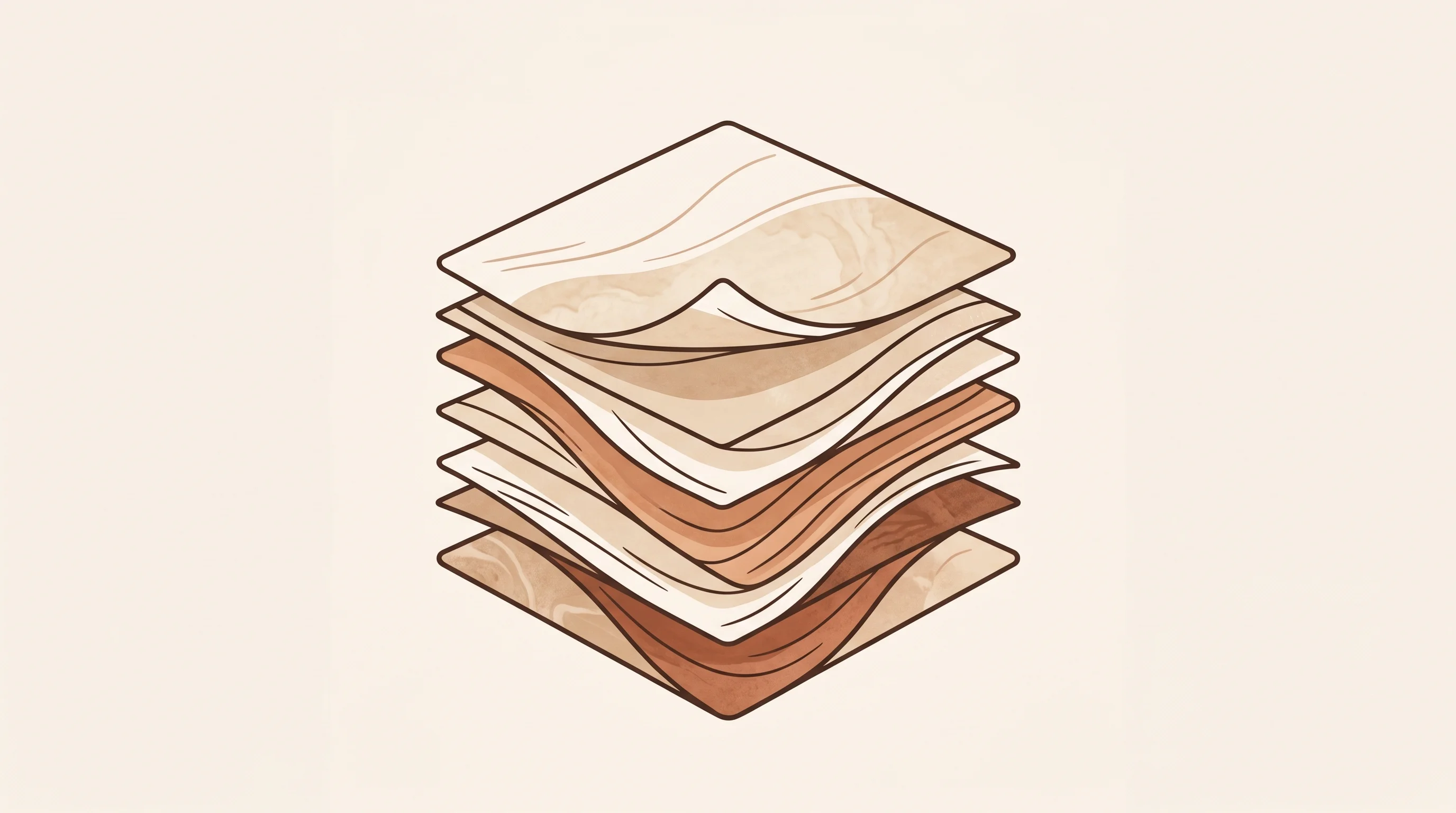 Digital illustration for article section "The Memory Layer" in "GodHands launches AI platform to capture team workflows" - A conceptual and minimalist illustration representing a "Memory Layer" and high-speed quantitative r...