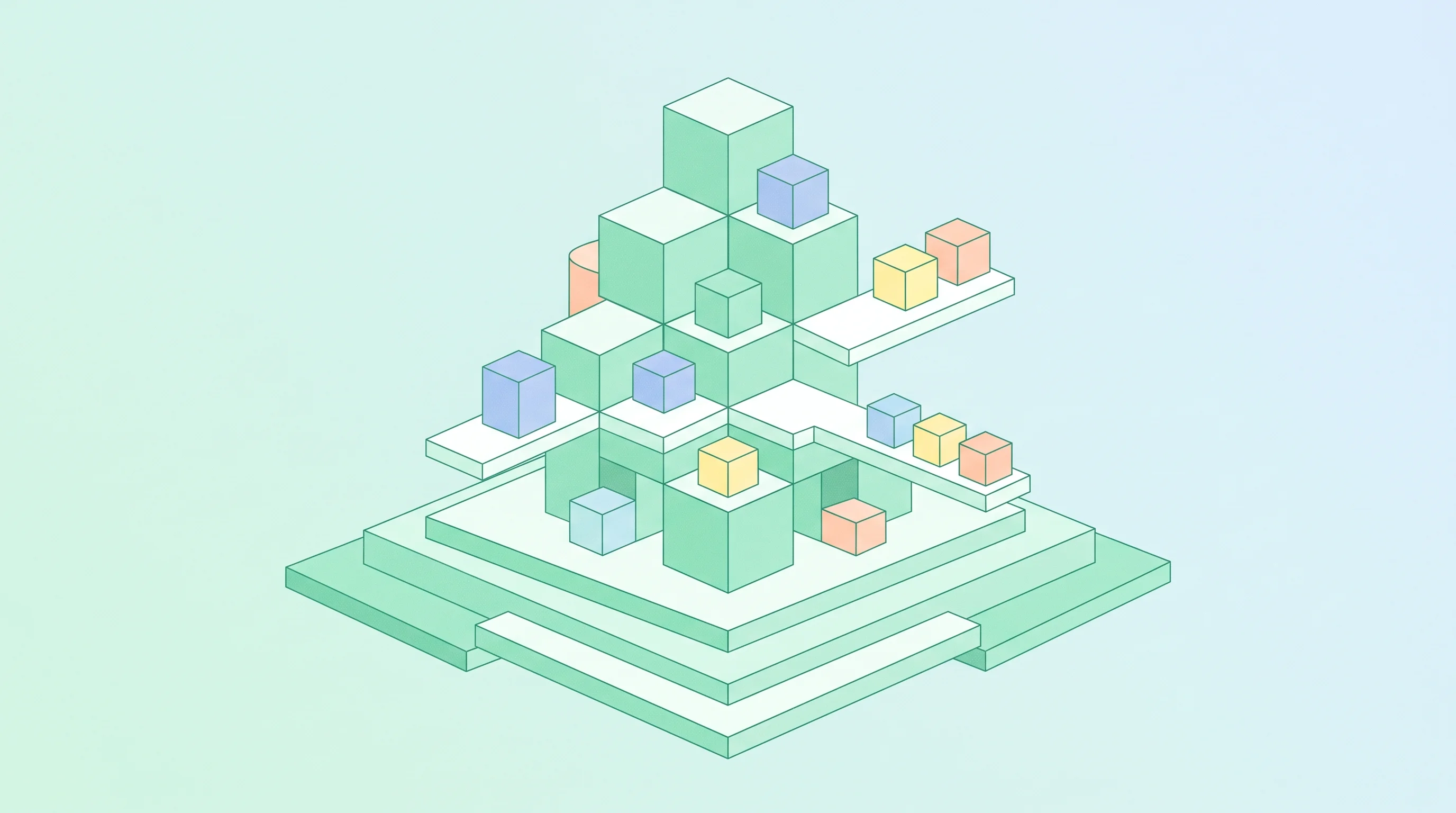 Digital illustration for article section "Content Section 2" in "AIsa raises $9M to build unified API network for AI agents" - A clean, minimal, and conceptual composition representing the scaling of enterprise transaction infr...