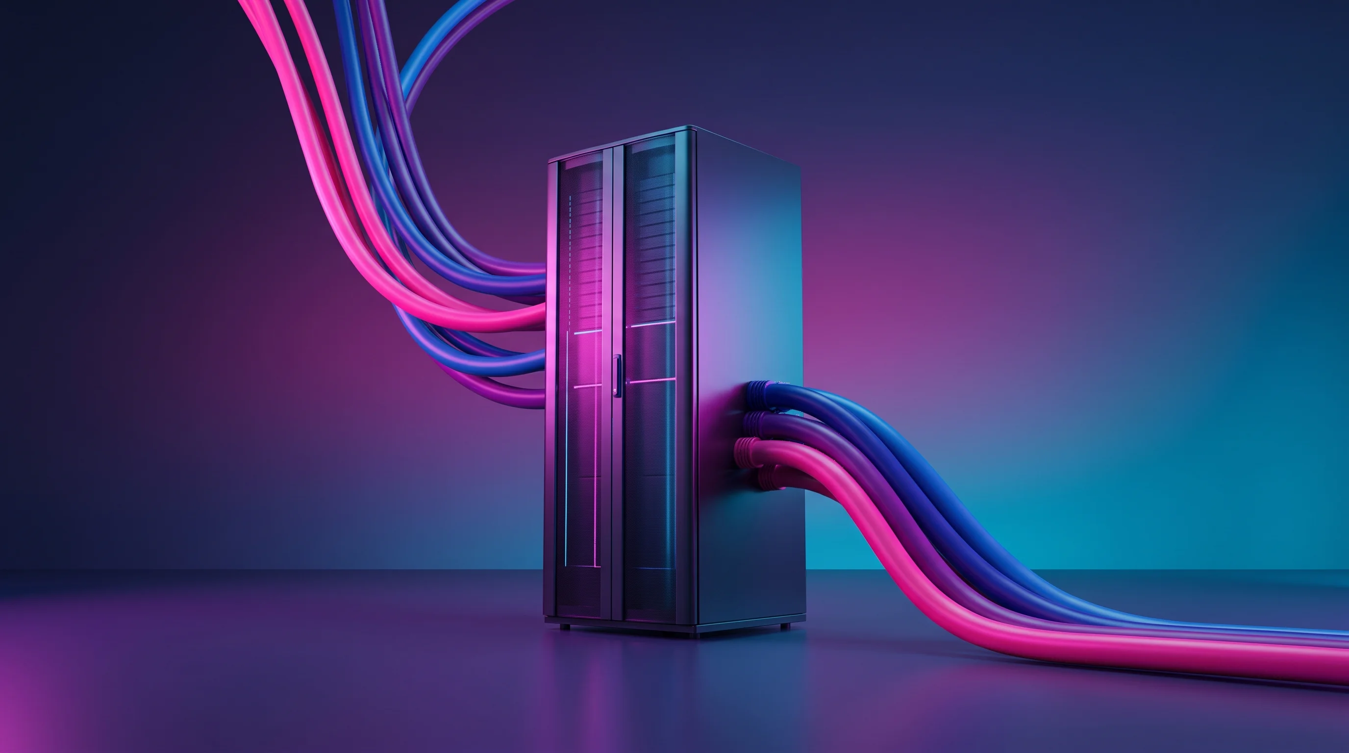 Digital illustration for article section "Pressure From Data Centers" in "Optivolt raises $32M to build intelligence into solar panels" - A minimalist and conceptual representation of surging U.S. electricity demand driven by computing fa...