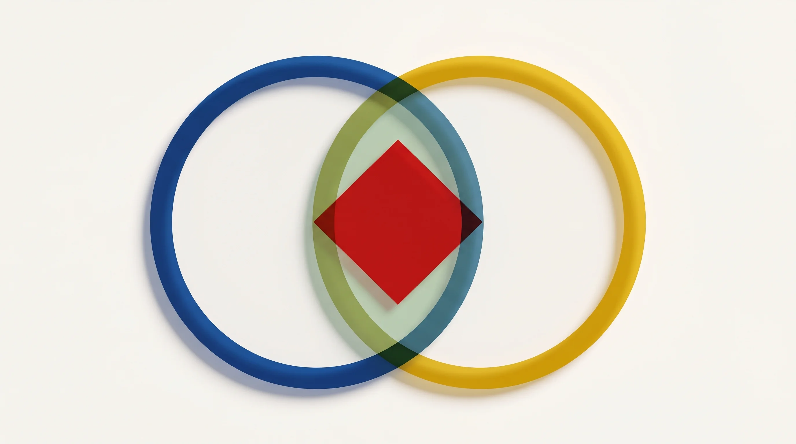 Digital illustration for article section "Checking the checker" in "Composal launches AI agent swarms to test software like users" - A minimalist, conceptual image representing a dual-verification process, featuring two overlapping, ...