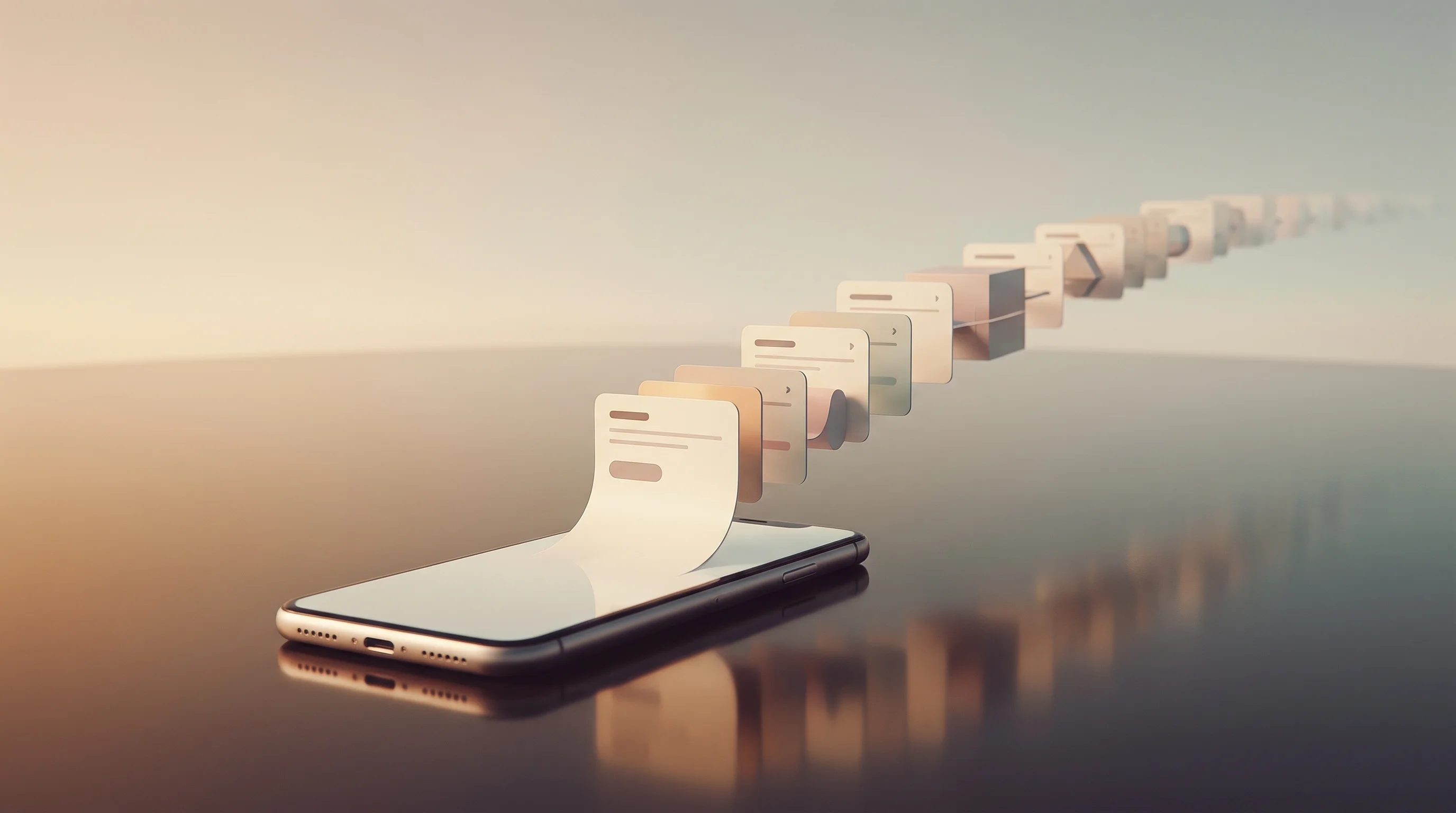 Digital illustration for article section "What comes next" in "Paradev raises $11.5M to run coding agents in parallel" - A clean, conceptual representation of a forward-looking product roadmap and upcoming software releas...