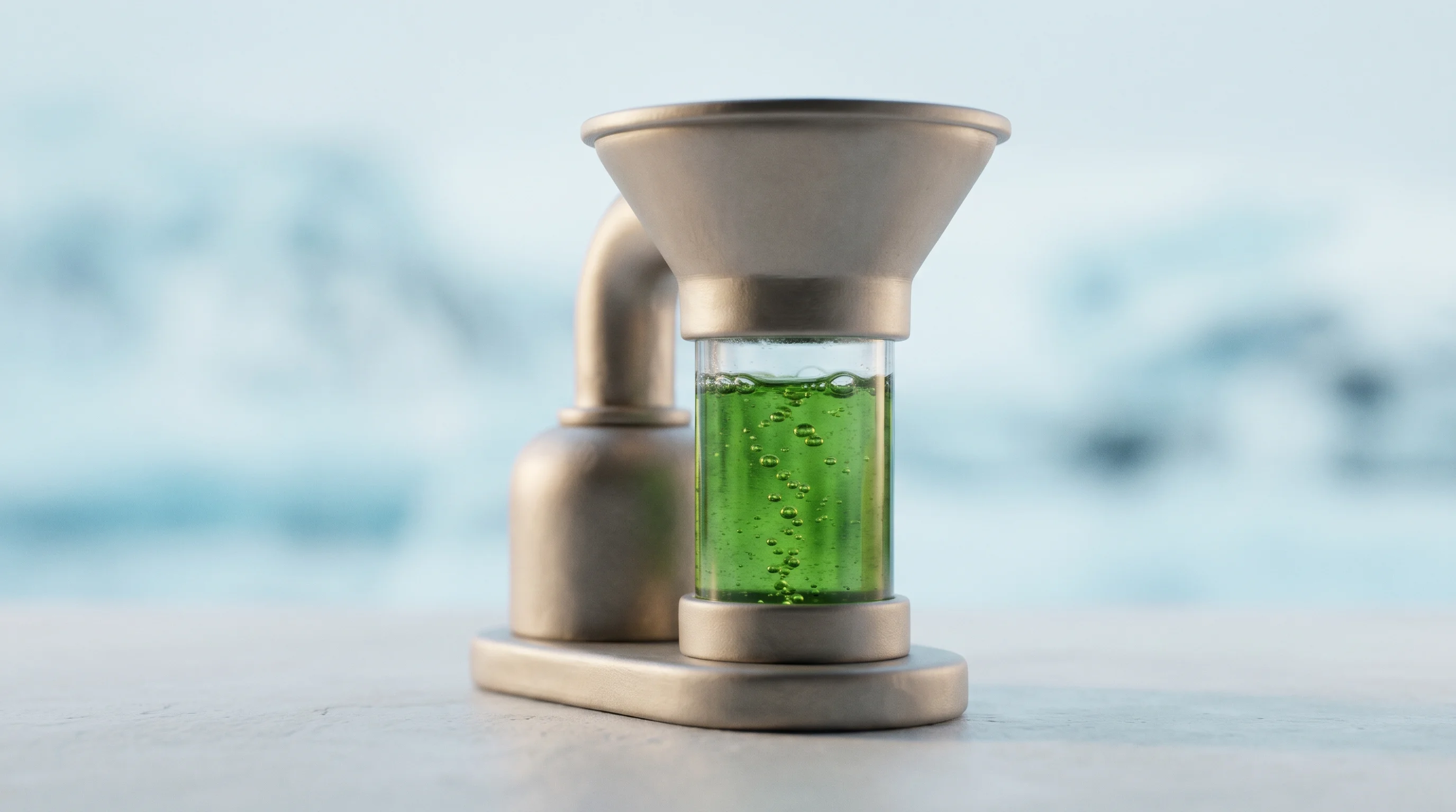 Digital illustration for article section "Why Iceland" in "Skytree secures €1M loan for Skypark DAC hub in Iceland" - A minimalist and conceptual representation of Iceland's renewable geothermal energy and carbon captu...