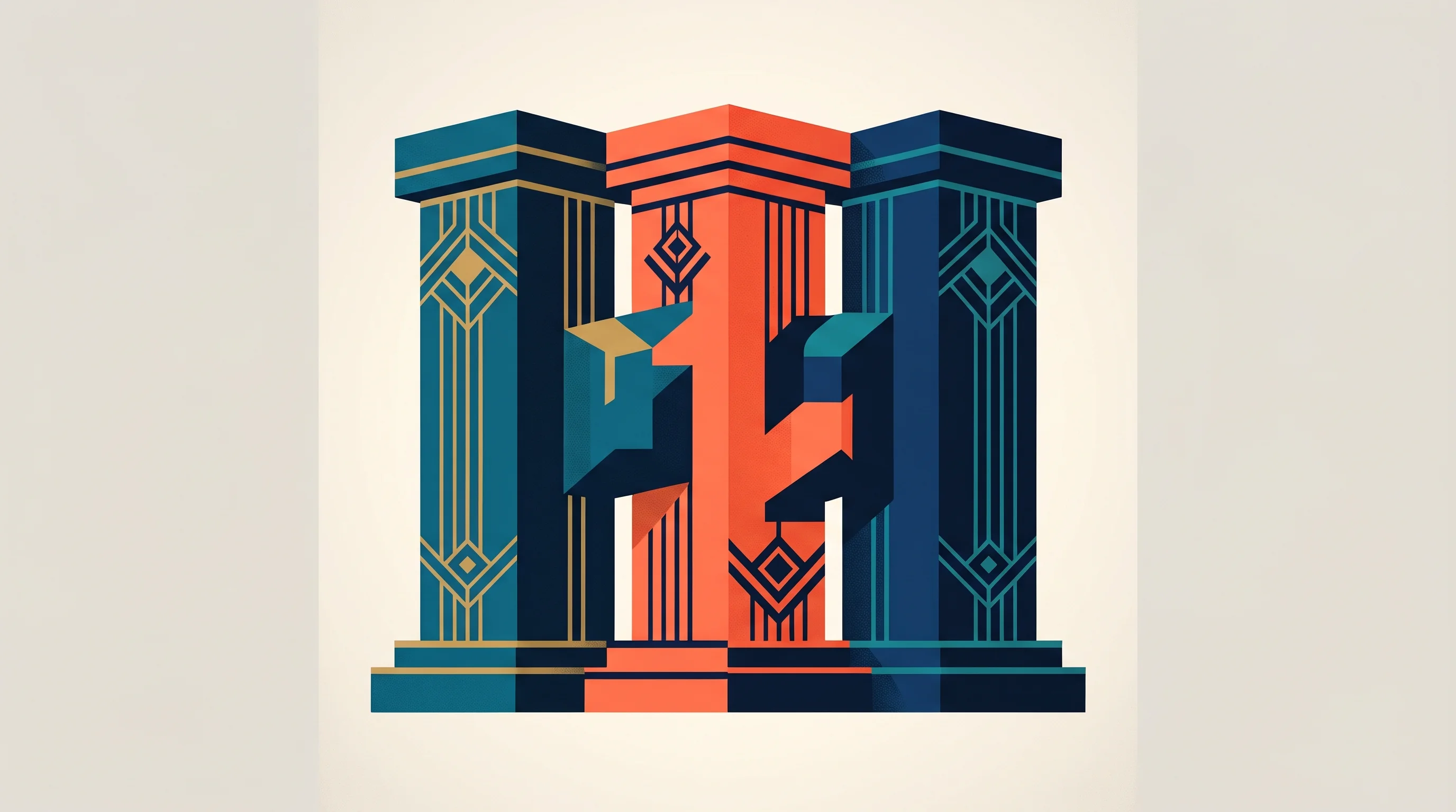 Digital illustration for article section "Founders and funding" in "Tenor launches AI workers that tie token spend to outcomes" - A clean, minimalist, and conceptual illustration representing a startup's founding team and solid fi...