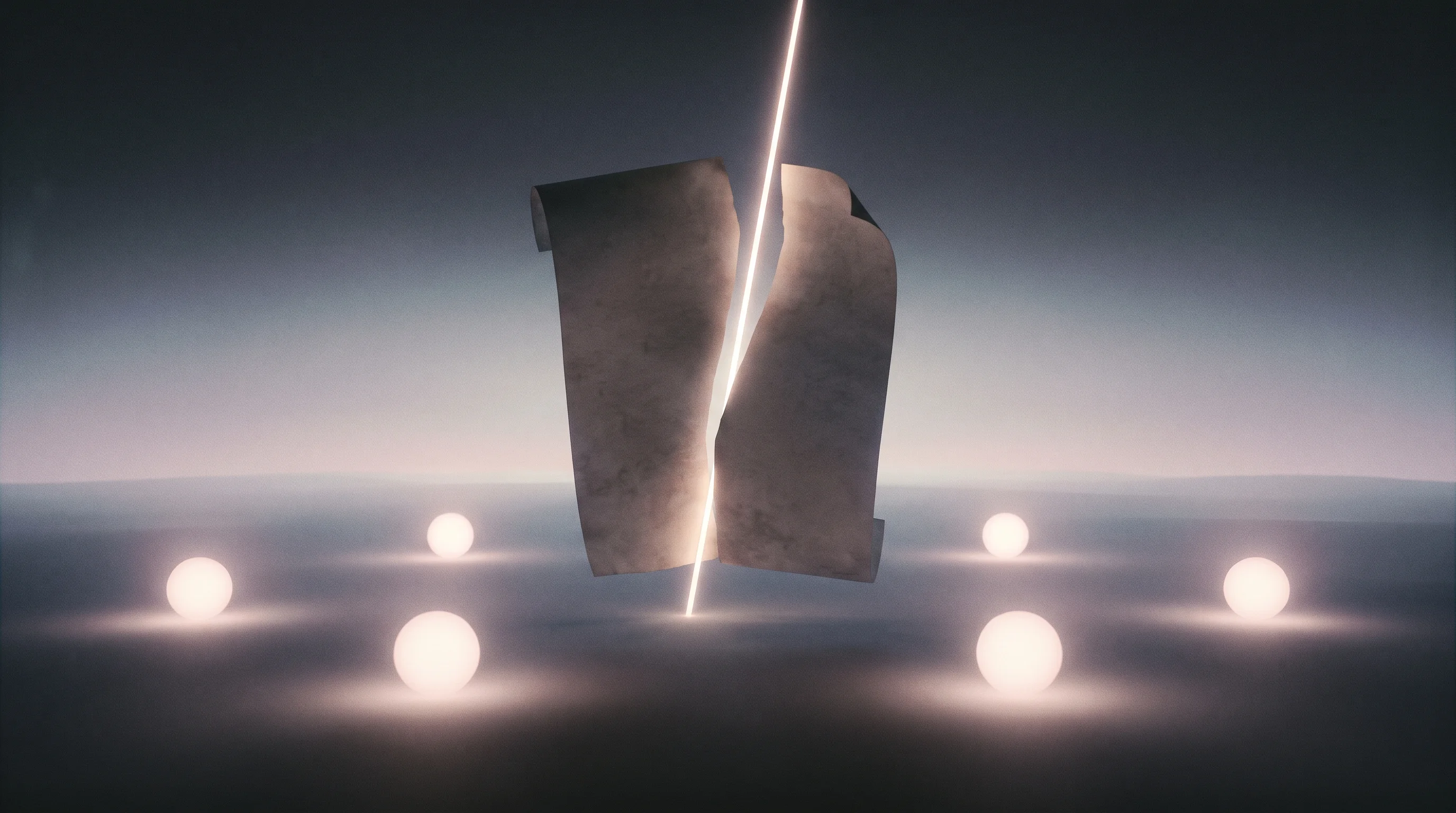 Digital illustration for article section "Customers and the performance claims" in "ClarityCare raises $16.5M to automate prior authorizations" - A surreal, cinematic conceptual scene featuring a single, monumental abstract medical authorization ...