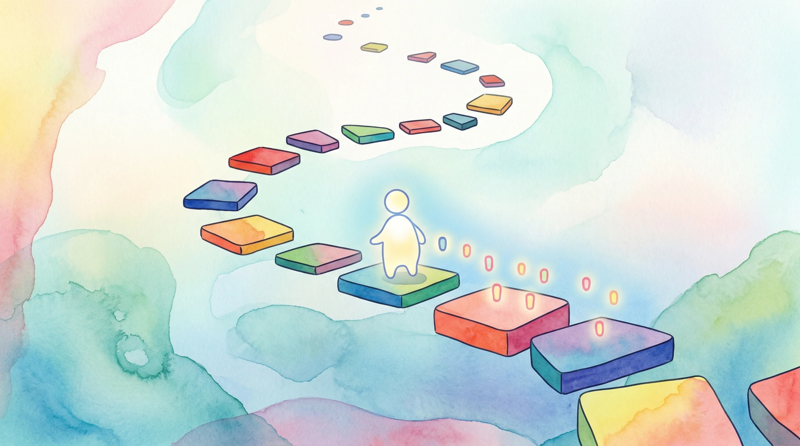 Digital illustration for article section "The Next Frontier, Maybe" in "How This YC Startup's AI Benchmark Stumps OpenAI and Anthropic"