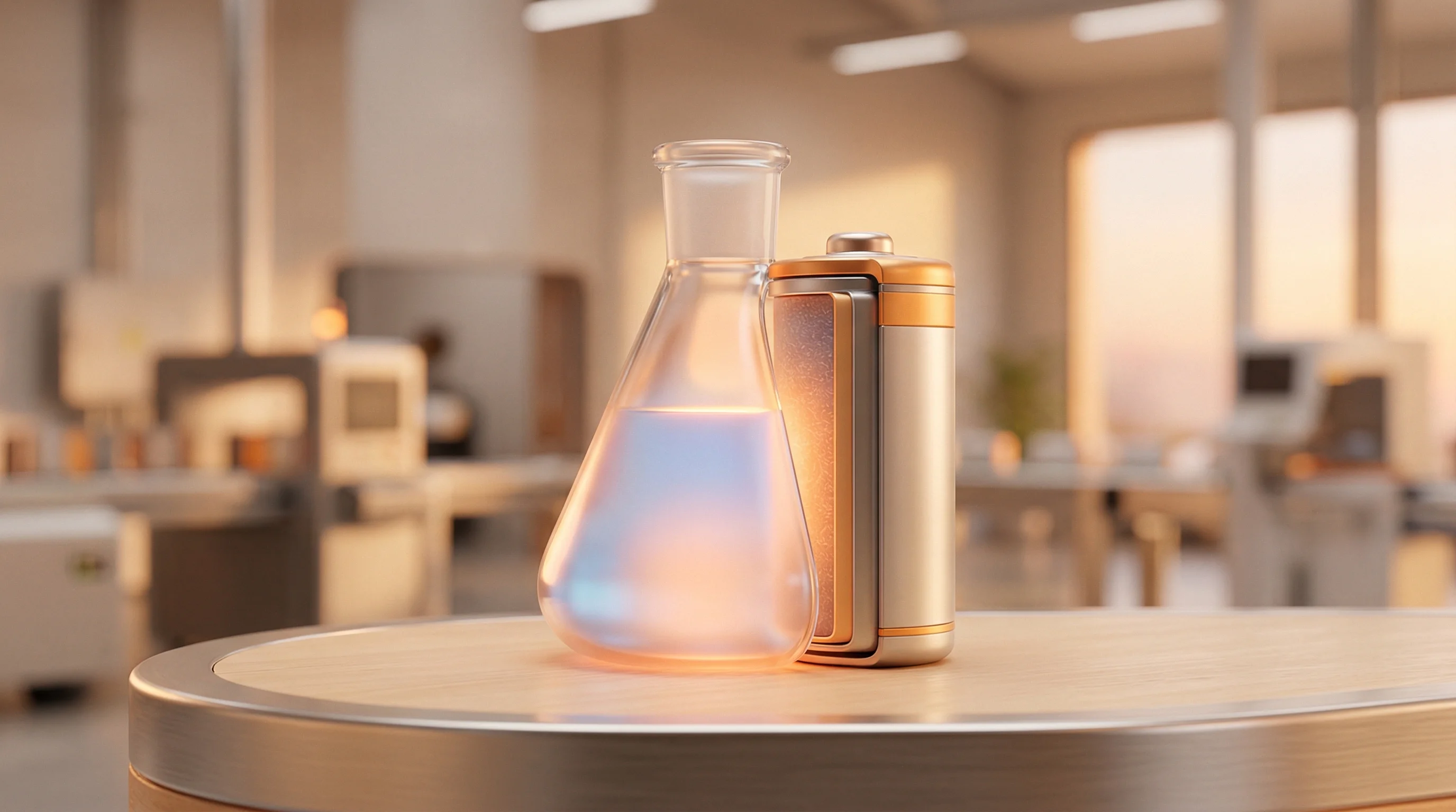 Digital illustration for article section "From Sodium-Ion Veterans to Silicon Ambitions" in "Sheffield's AmpliSi Raises £2M to Scale Silicon Battery Tech"
