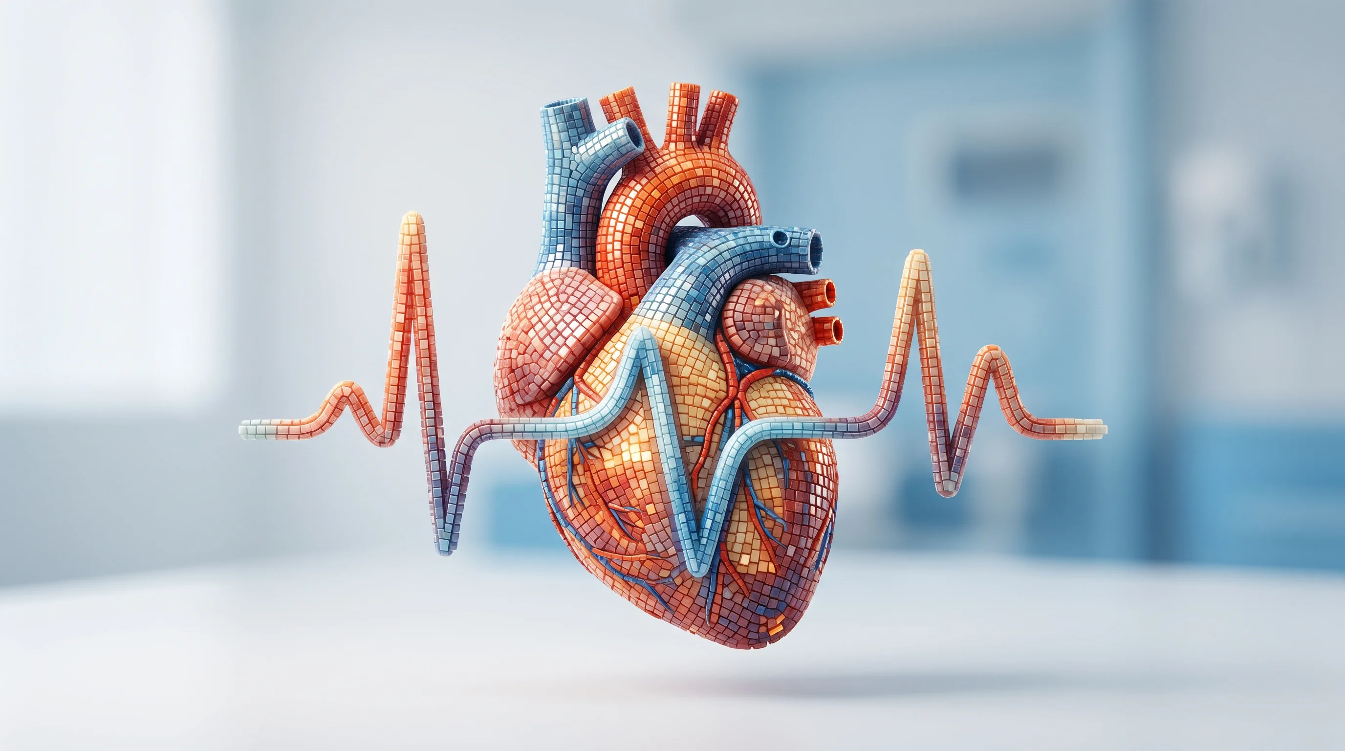 Digital illustration for article section "Competitive landscape" in "StimCardio raises $30M to build wearable AFib therapy"